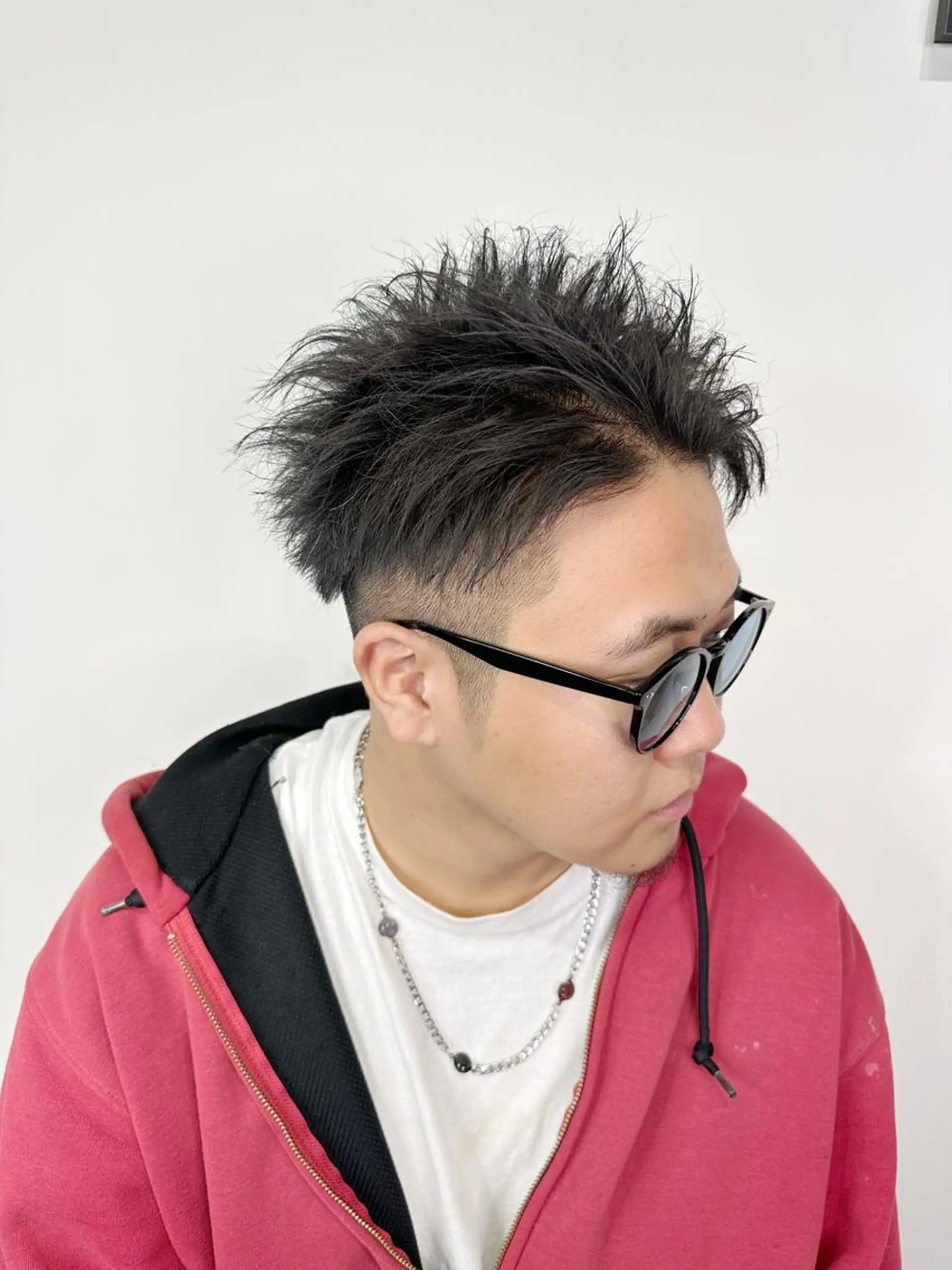 ショート 外国人風カラー ハイライト レイヤーカット 師藤 達也のヘアスタイル