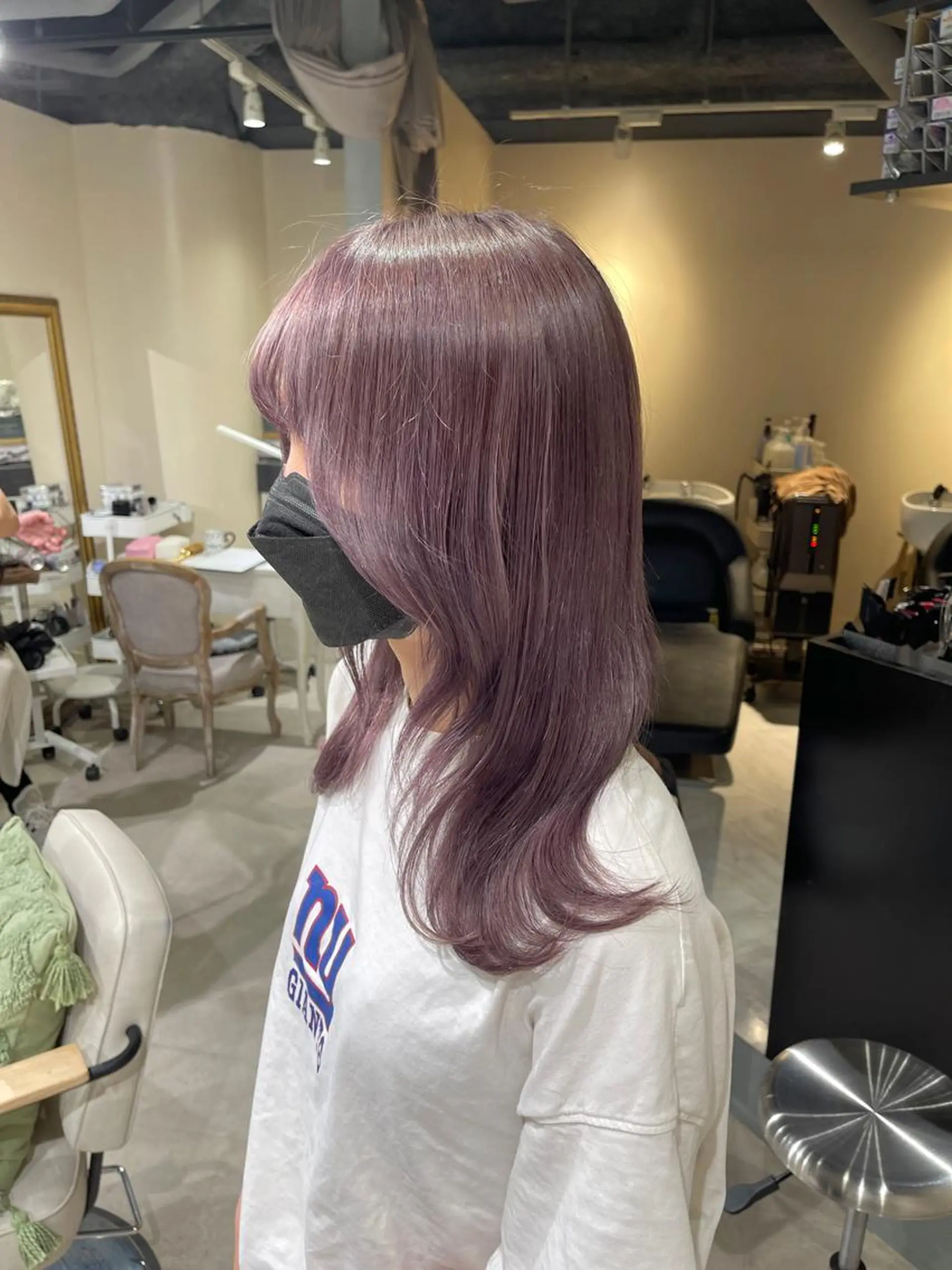 セミロング カラー カット ヘアカラー トリートメント 渋谷🤍ハイトーン、 エクステ🤍アミルのヘアスタイル