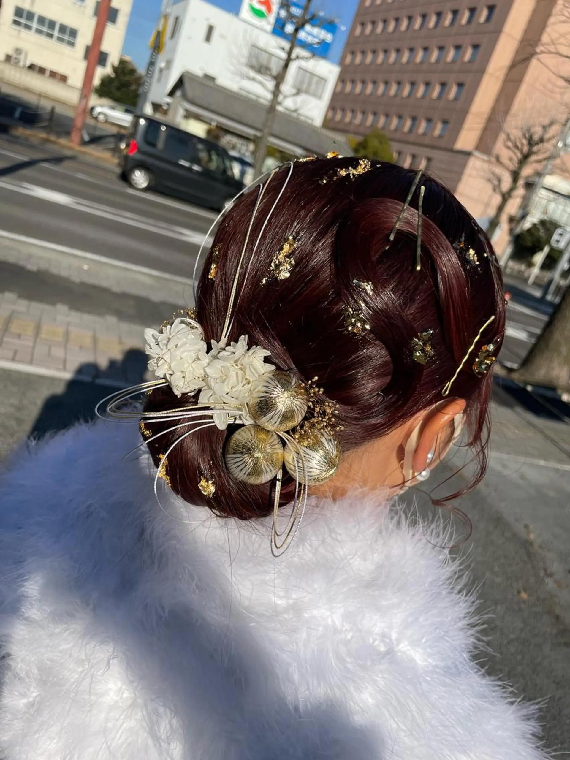 ヘアアレンジ 成人式 オノ アカネのヘアスタイル