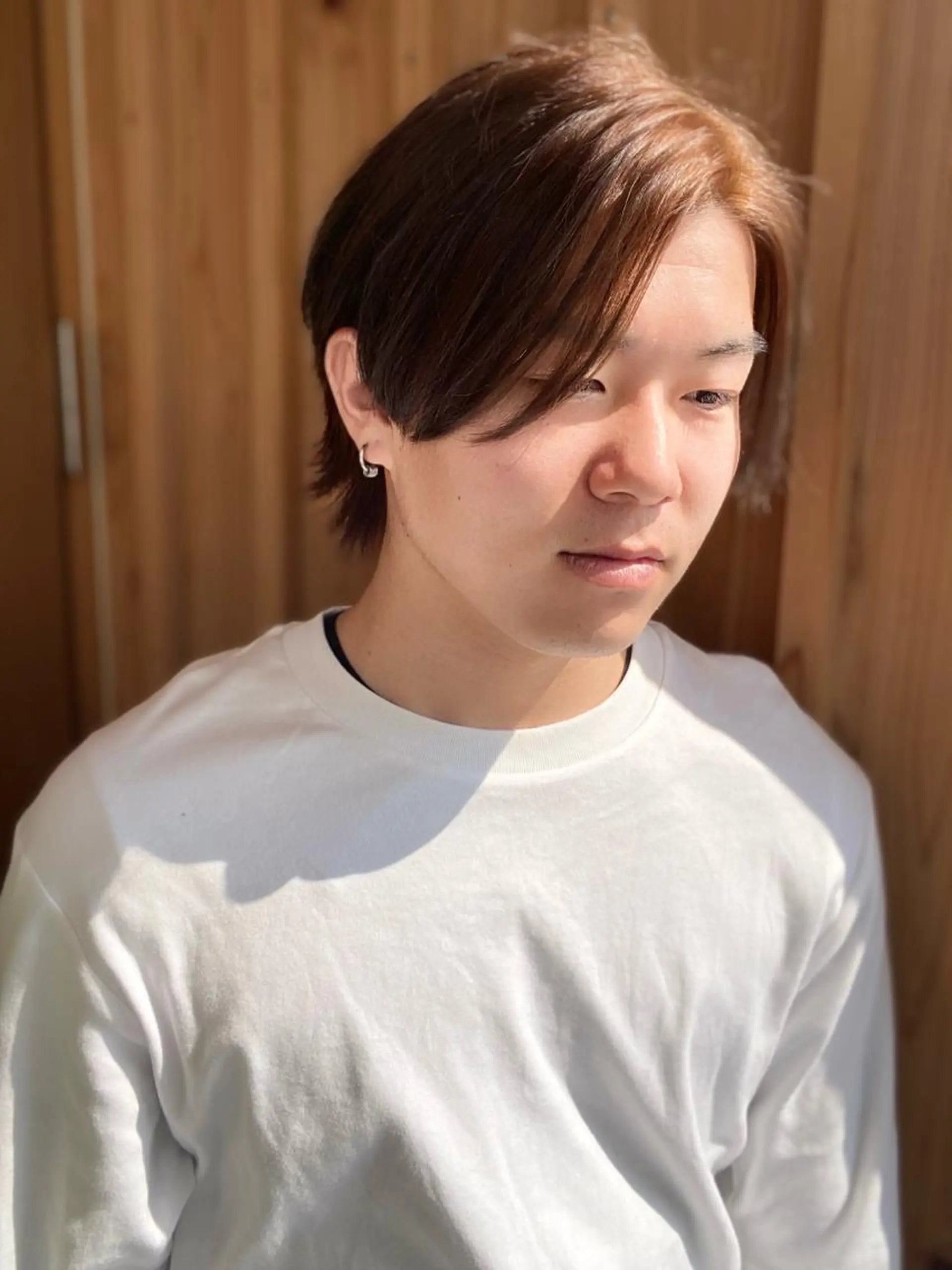 ショート カラー メンズ 透明感カラー ヘアカラー wakana / くびれカットのヘアスタイル