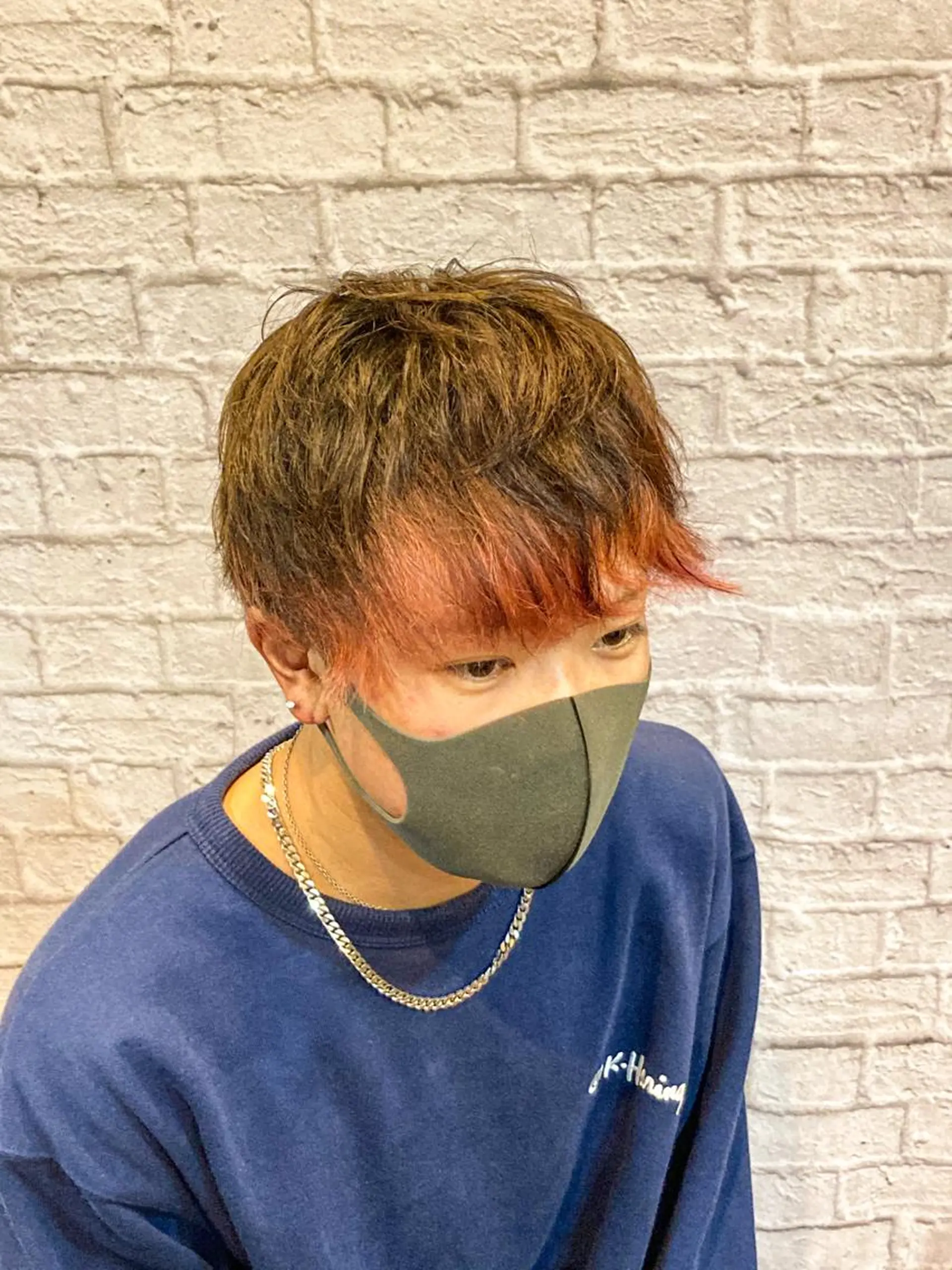 ミディアム メンズ カット ヘアカラー お客様満足度NO.1 小林真弥のヘアスタイル