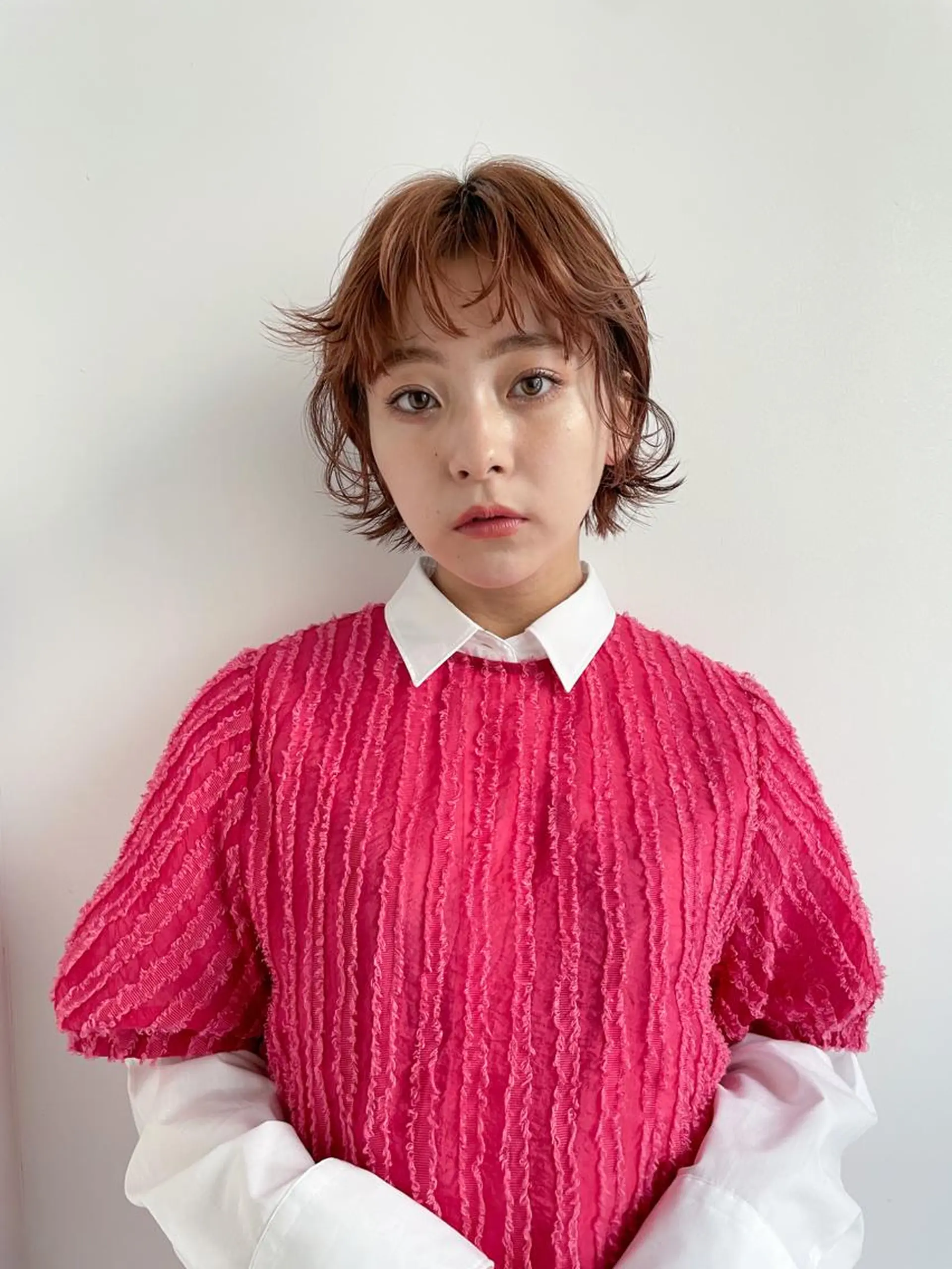 ショート パーマ 青木 優歩のヘアスタイル