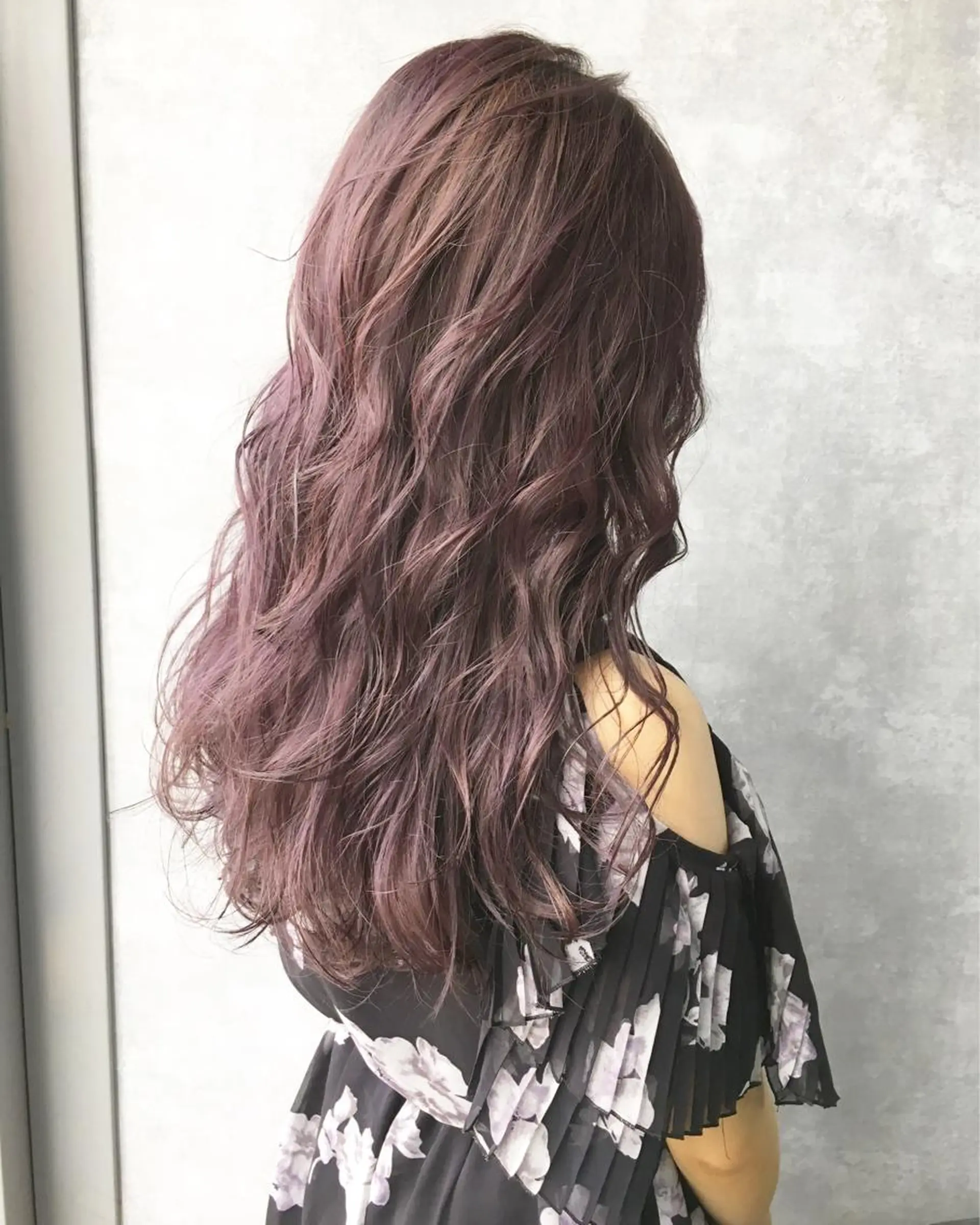 ロング カラー ラベンダーカラー レイヤーカット BLend 渋谷のヘアスタイル