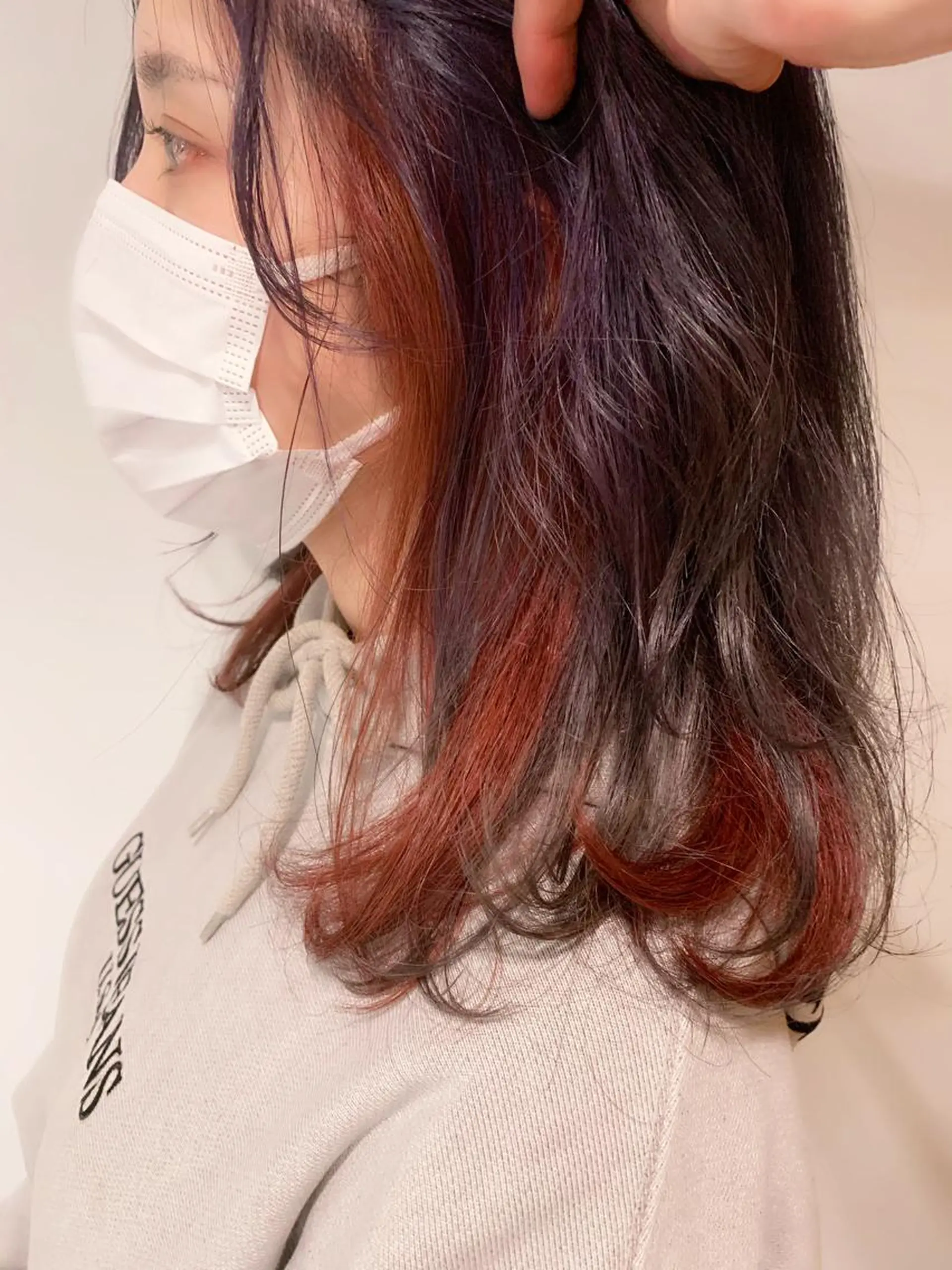 ミディアム カラー インナーカラー カット ヘアカラー トリートメント tension 【テンション】のヘアスタイル