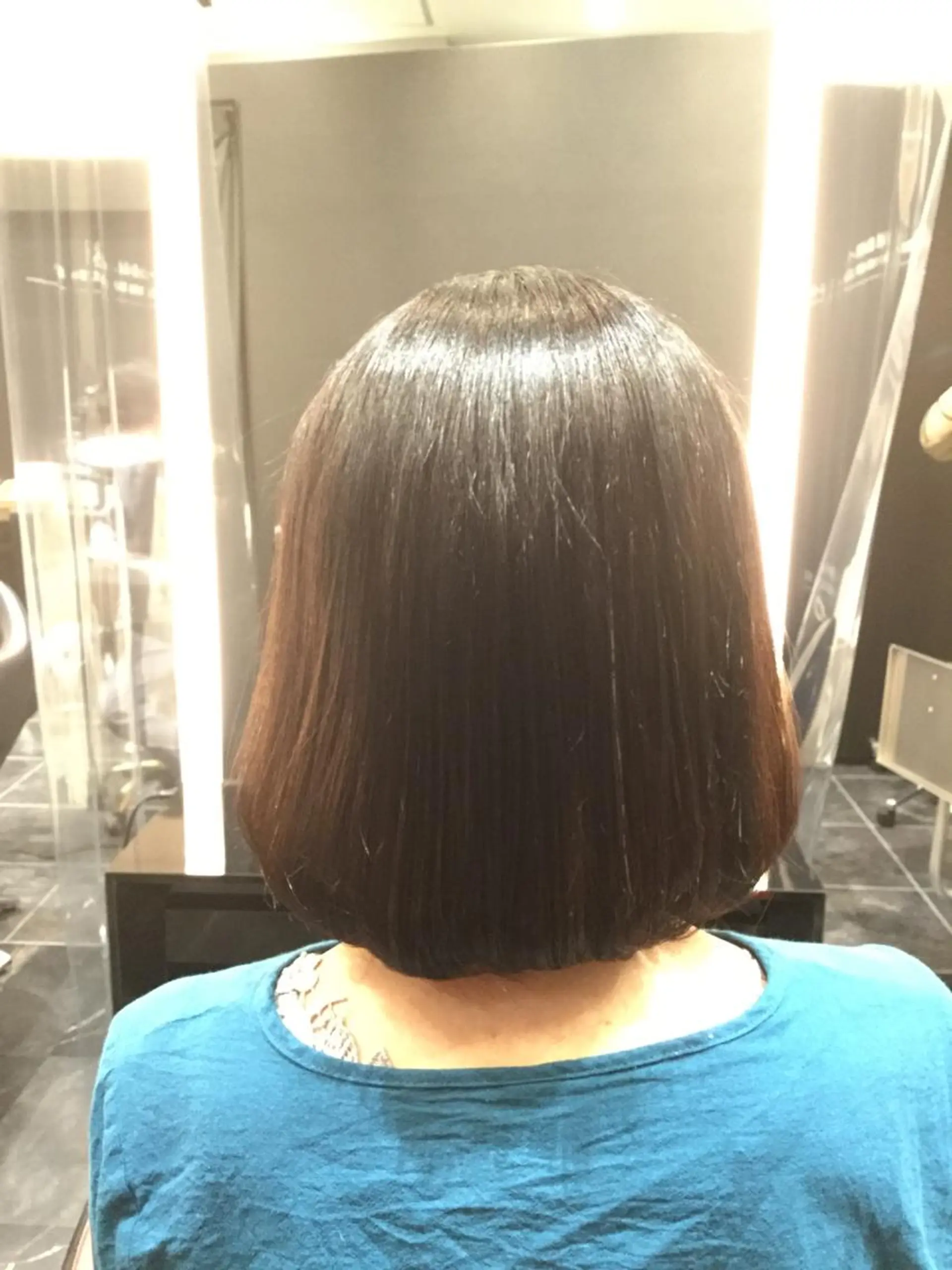 ミディアム カラー パーマ Annon プライベートサロンのヘアスタイル