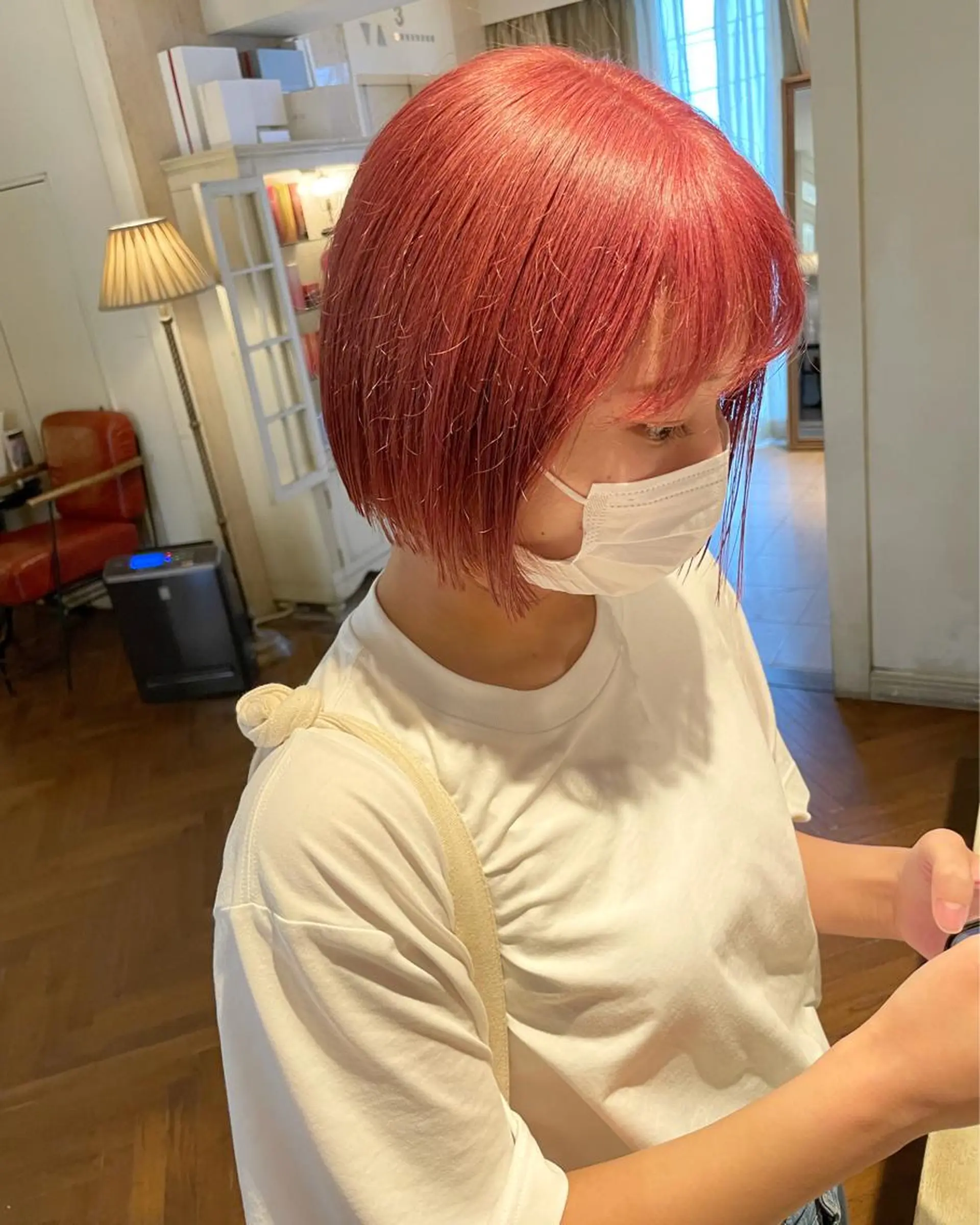 ショート カラー ボブ/パーマ 古家 佑真のヘアスタイル