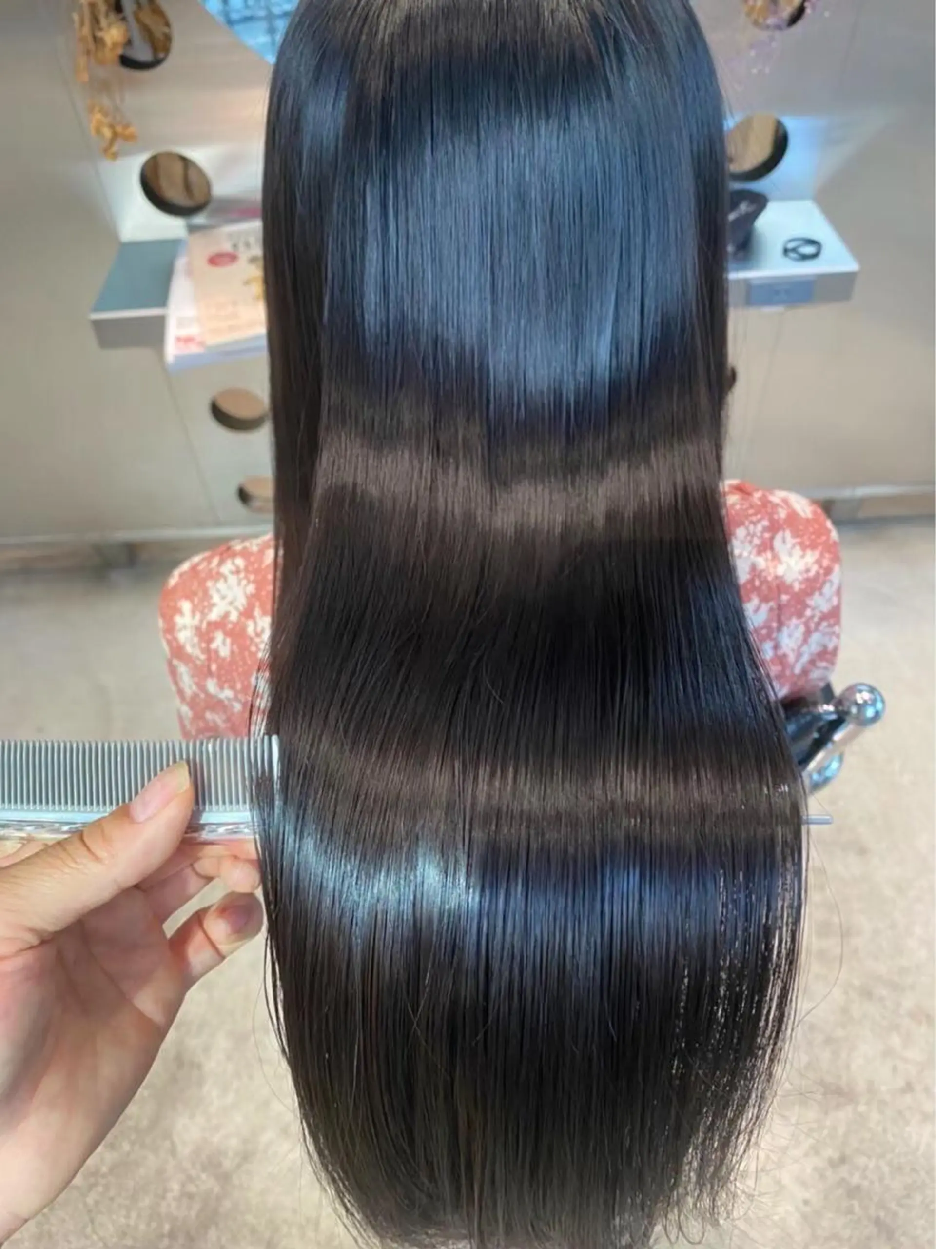 ロング パーマ トリートメント 酸性ストレート ストレートパーマ 北花田美容師🍃村尾 光太/むらのヘアスタイル