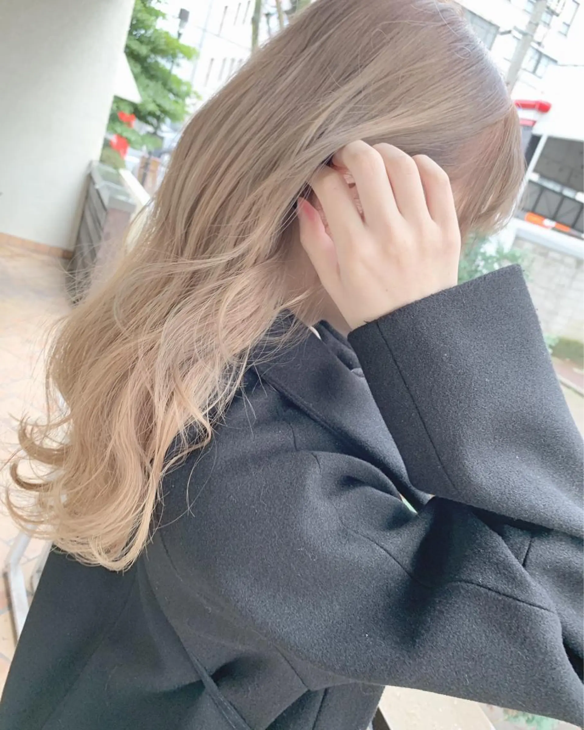 セミロング カラー ヘアカラー トリートメント 艶髪・酸性ストレート フリツのヘアスタイル