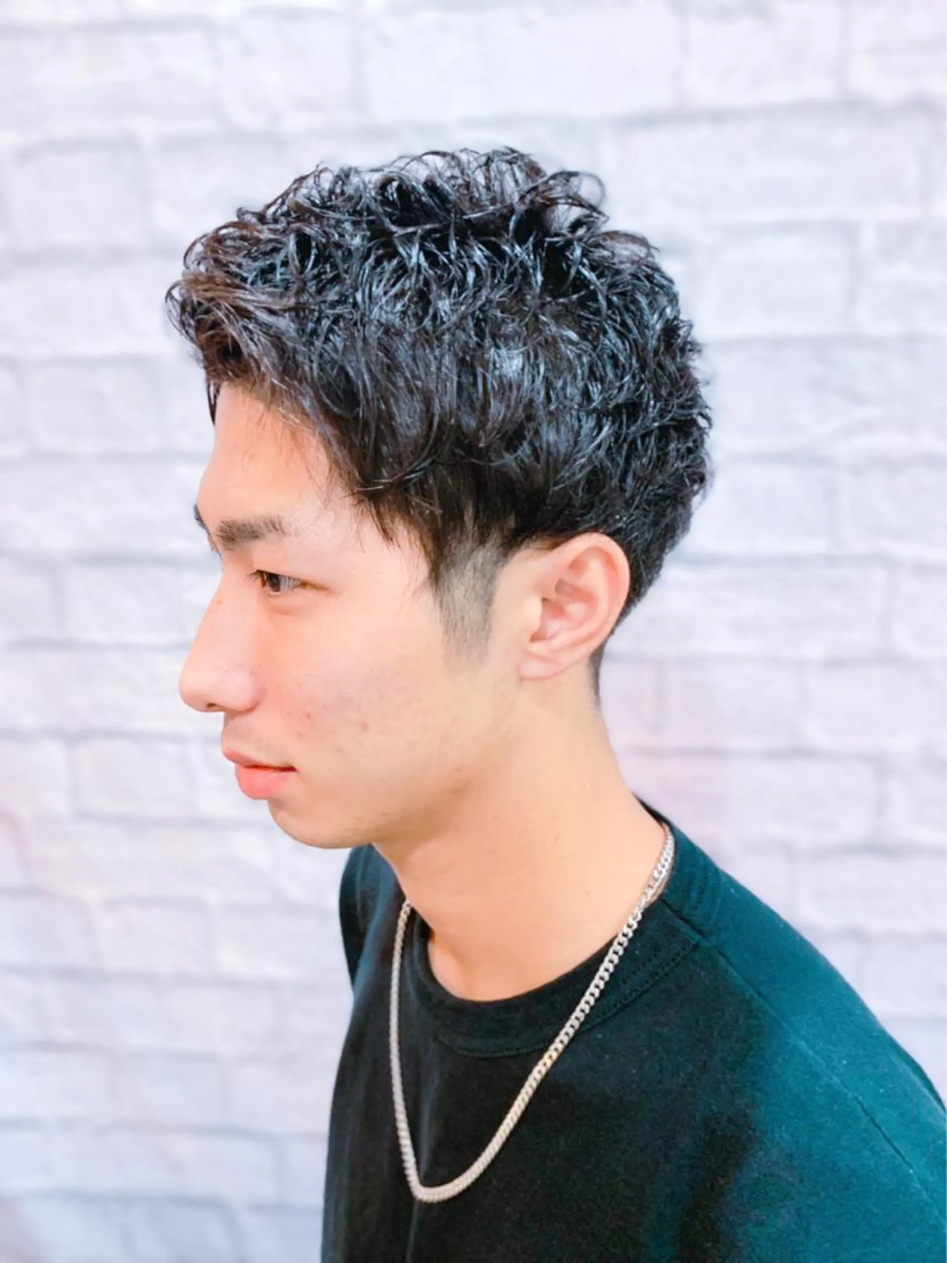 ショート メンズ カット パーマ 高橋 流耀のヘアスタイル