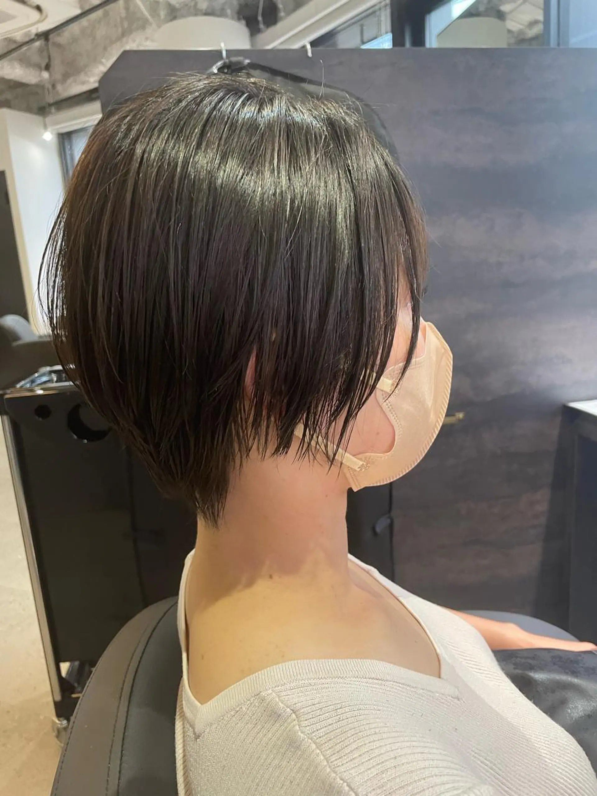 ショート カラー アッシュ ショートヘア ショート/脱白髪染め ☆宇﨑悠実のヘアスタイル