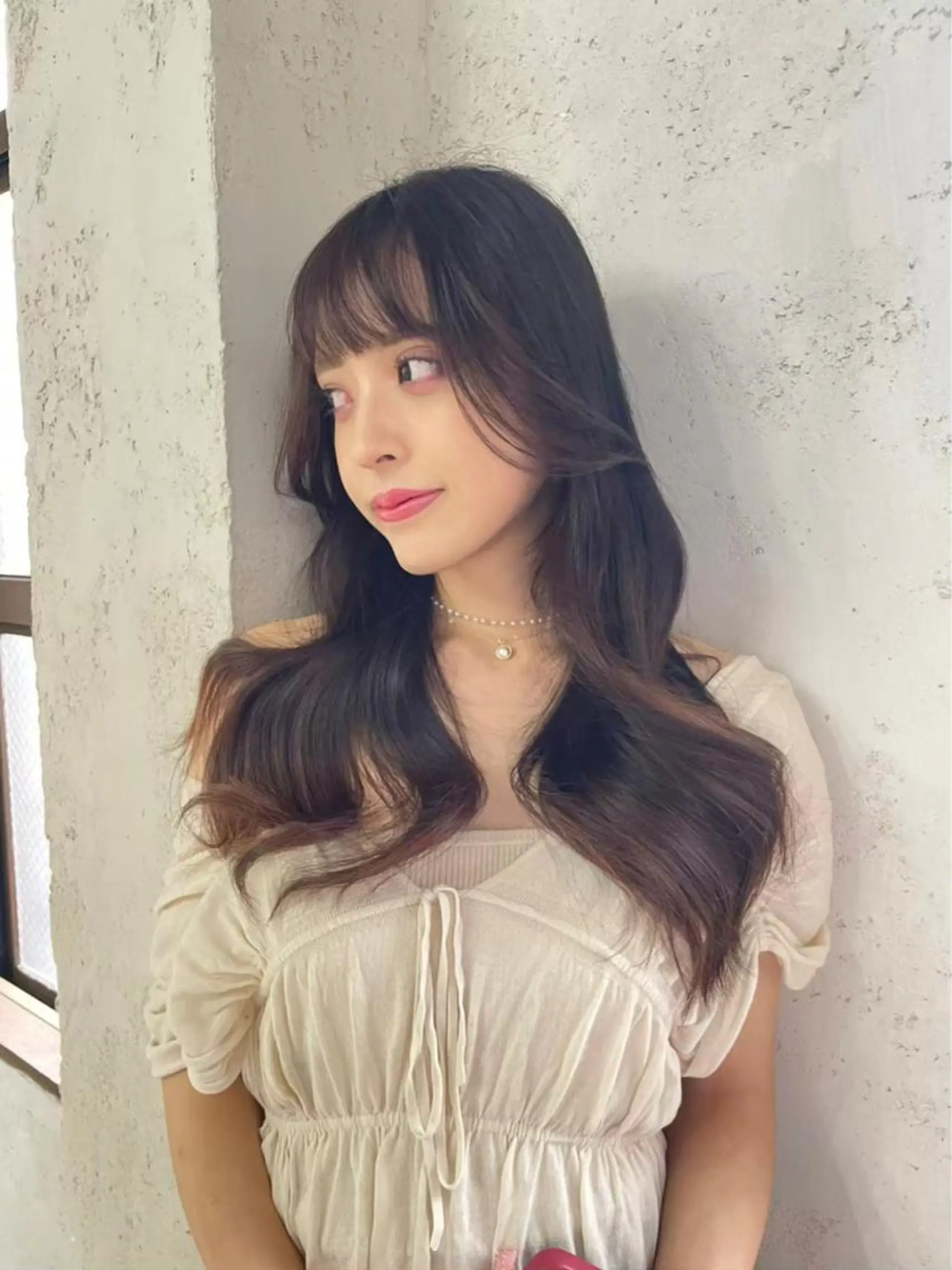 ロング カラー 髪質改善 トリートメント レイヤー/艶カラー /韓国ヘア/高松のヘアスタイル