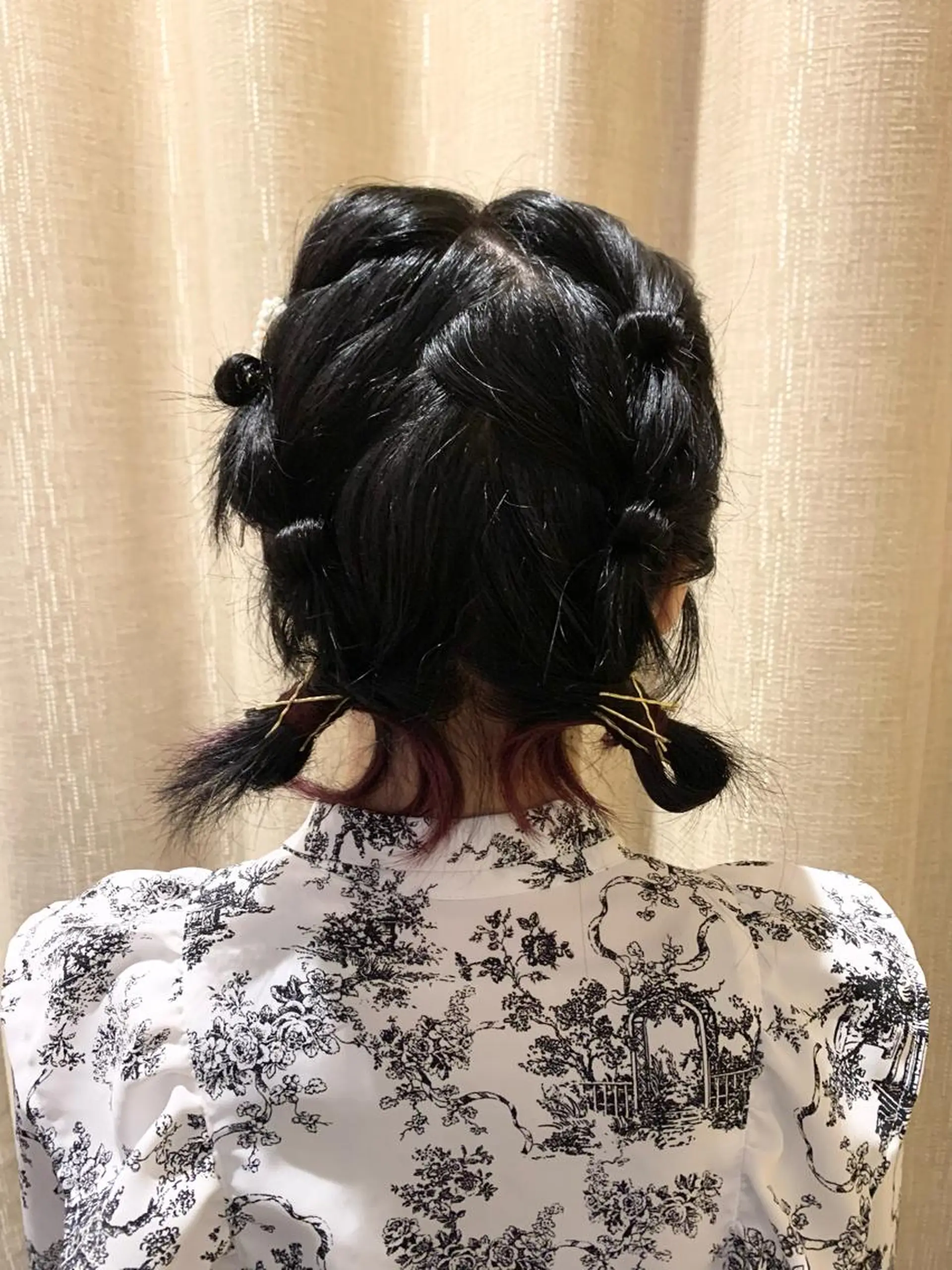 ショート ウルフカット ヘアセット 庄司 沙羅のヘアスタイル