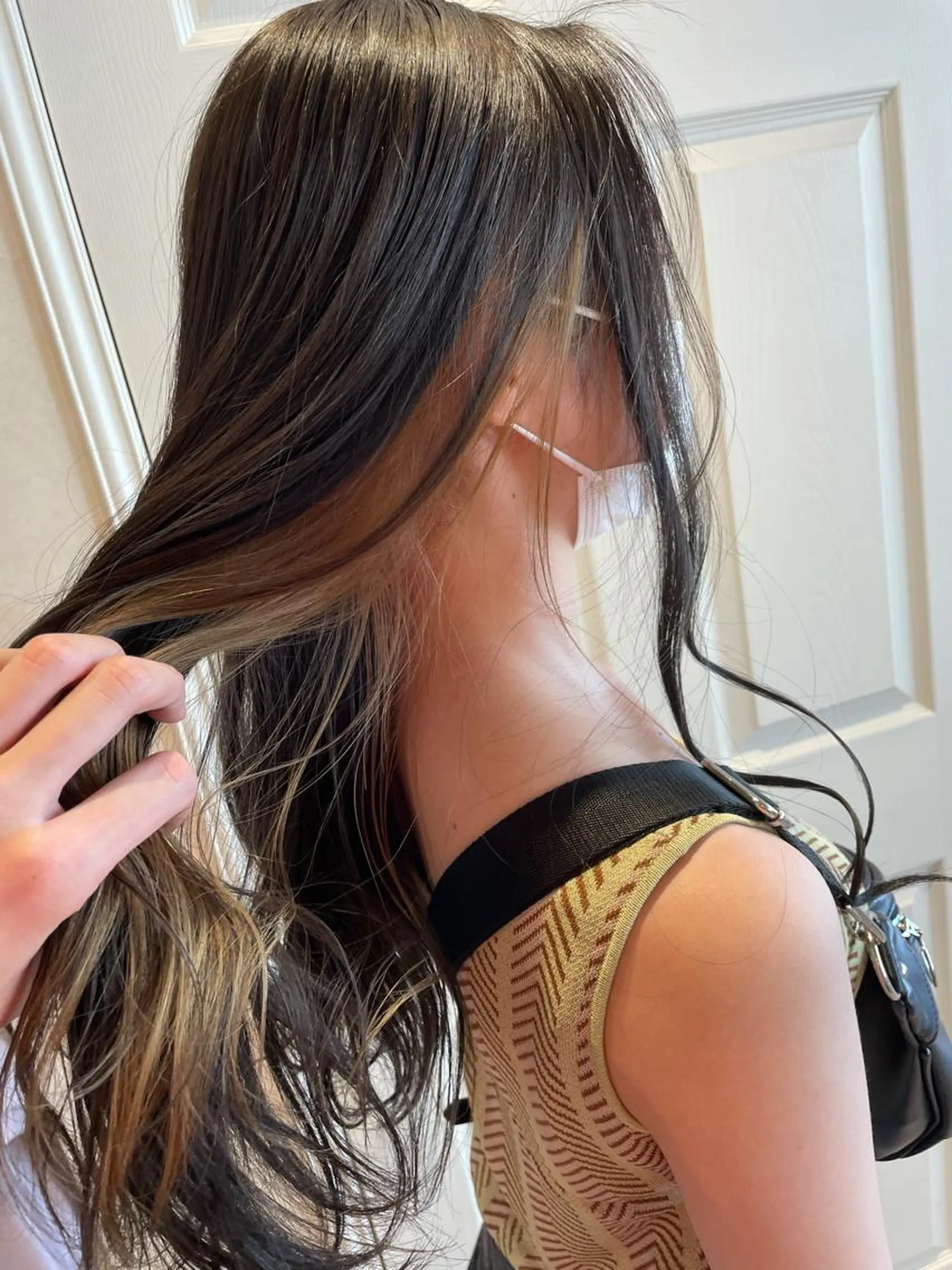 ロング カラー ヘアアレンジ 柳井 準平のヘアスタイル