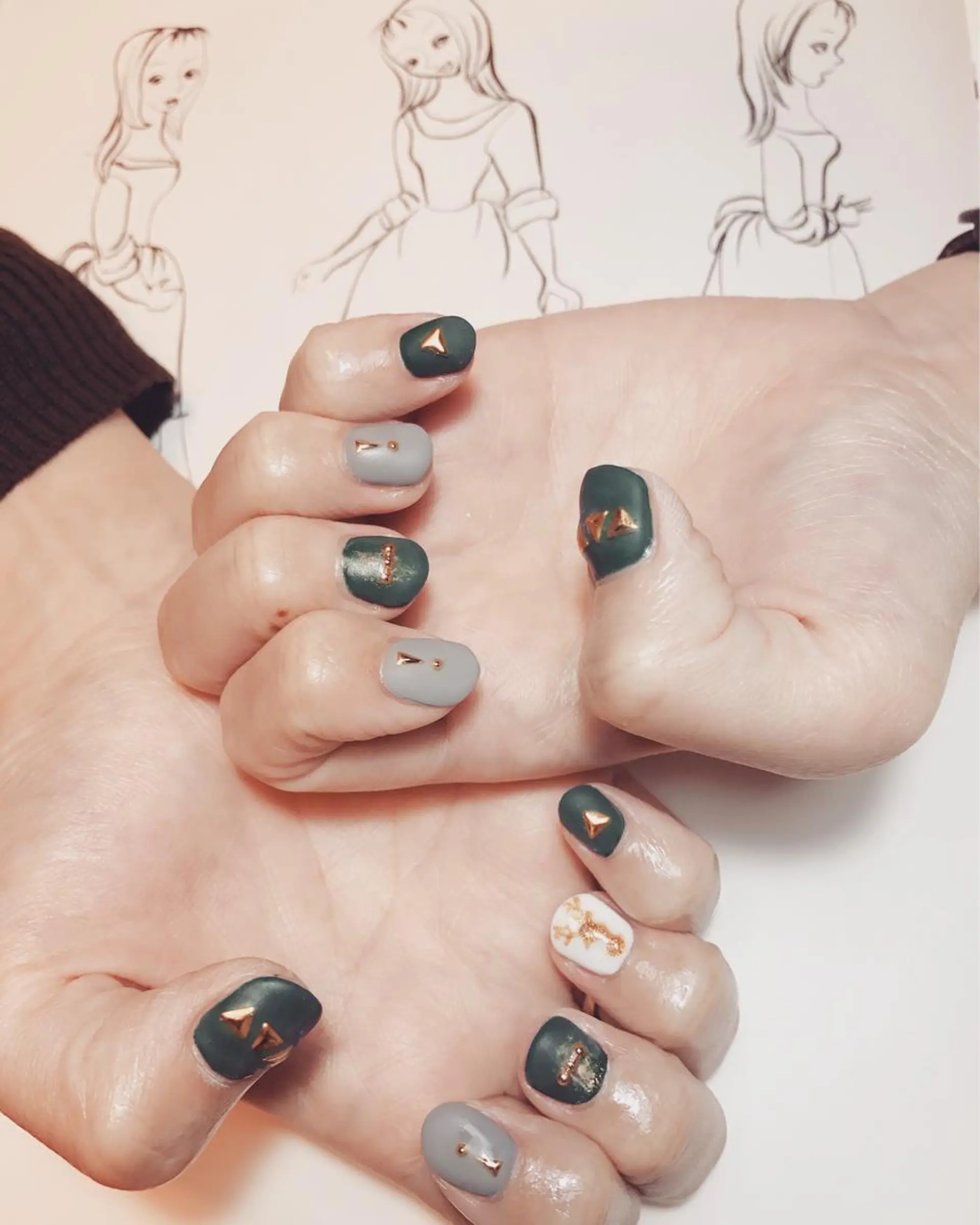 ネイル マットネイル owlnail /持込みデザイン専門のネイルデザイン