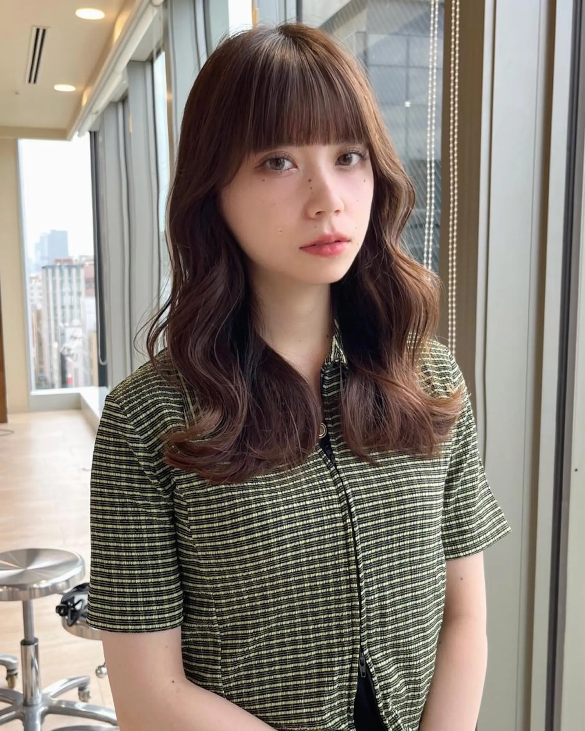 セミロング カラー くびれヘア レイヤー/顔周り /透明感🩶高橋大のヘアスタイル