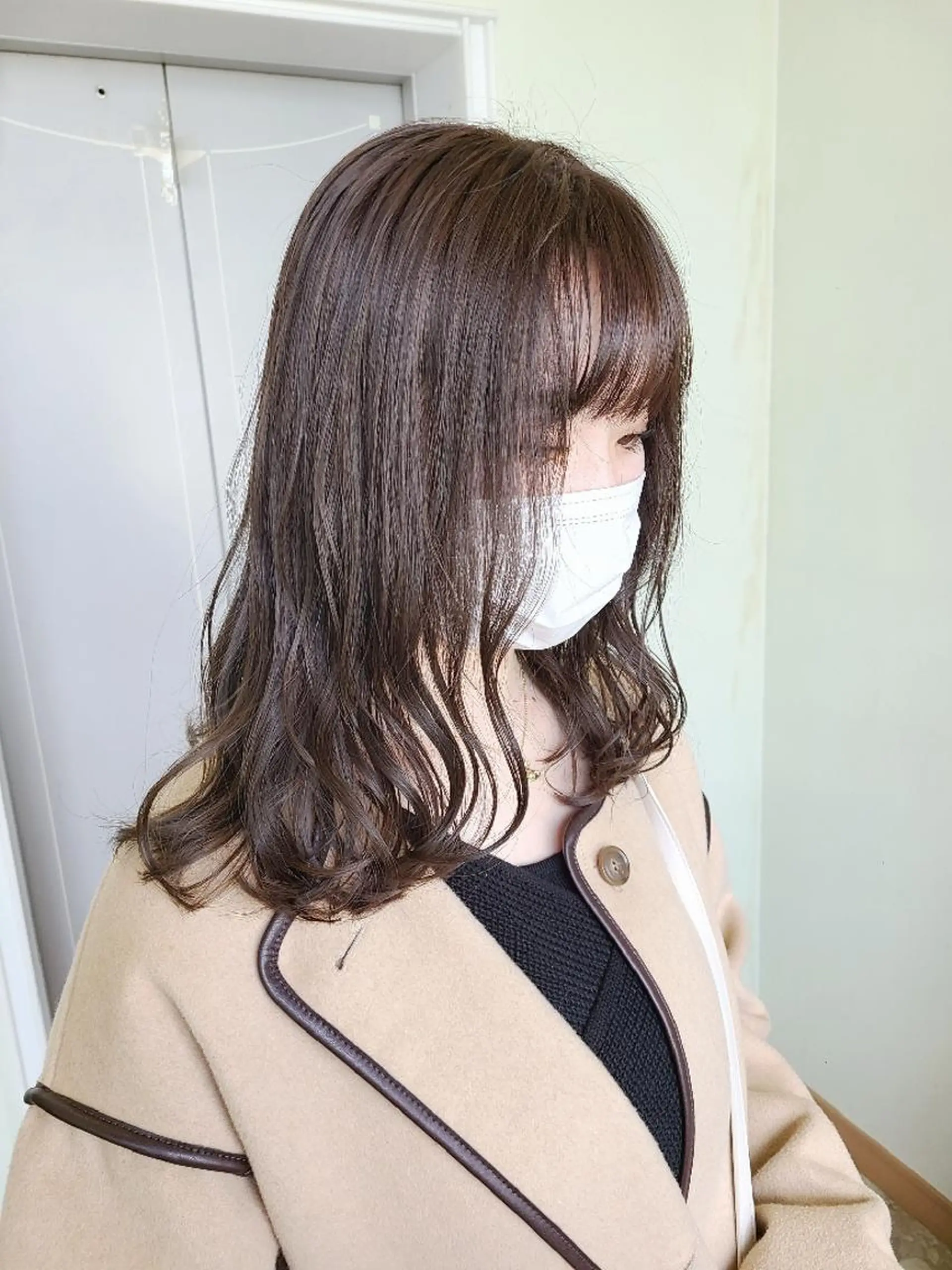 カラー セミロング ベージュカラー 透明感カラー ラベンダーカラー ラベンダーベージュ カット ヘアカラー トリートメント 【ネウィ天王寺 】seiyaのヘアスタイル