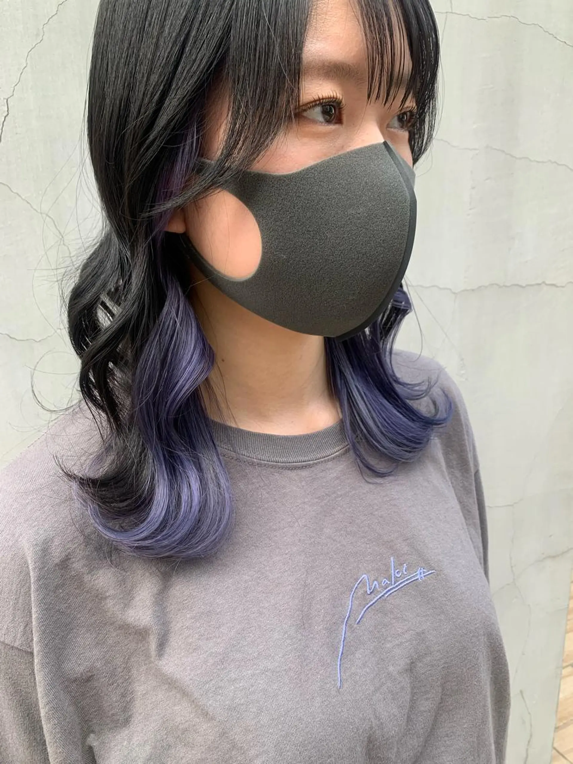 ミディアム カラー ヘアアレンジ ヘアカラー トリートメント yuka .のヘアスタイル