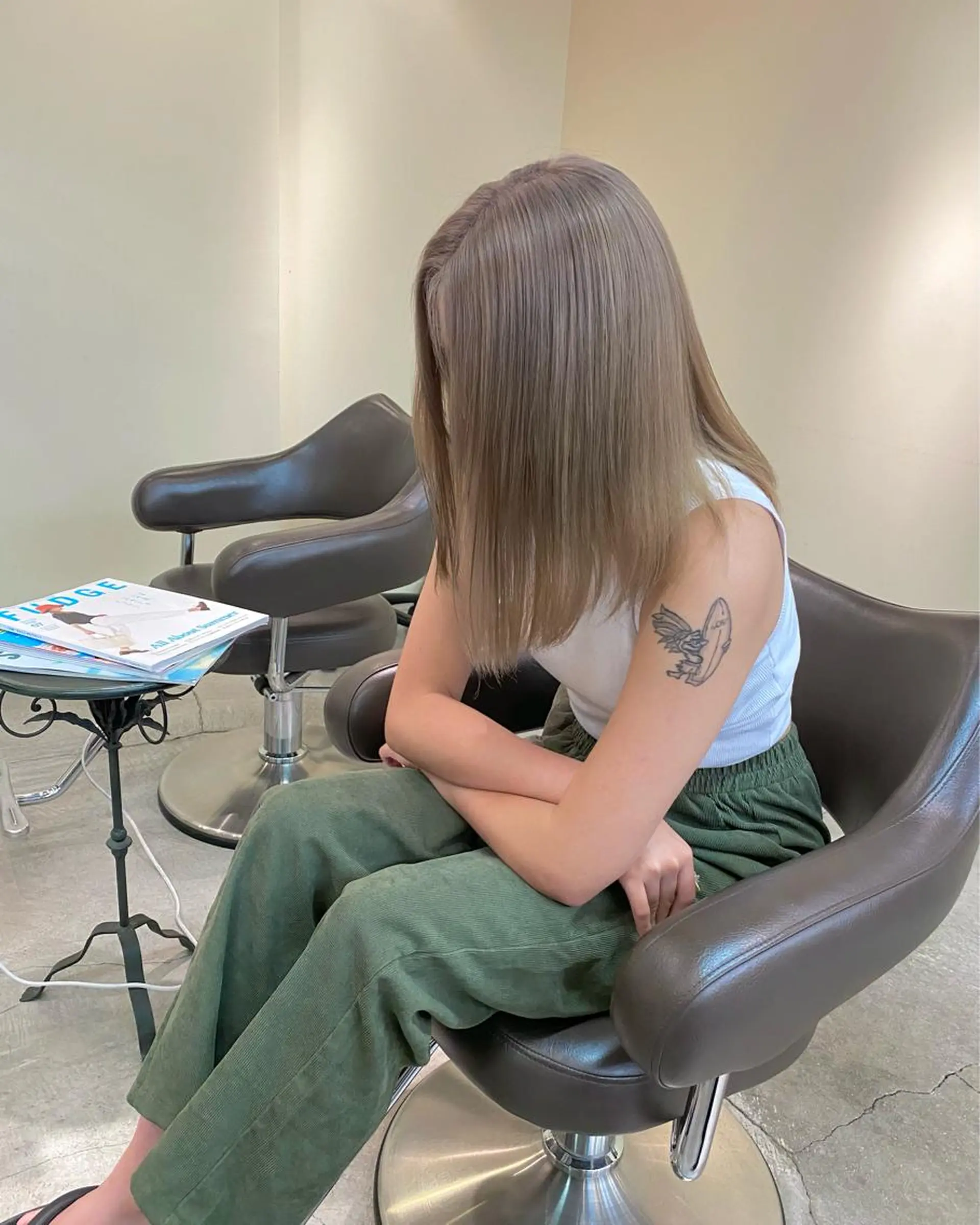 ミディアム ウチダ ユウヤのヘアスタイル