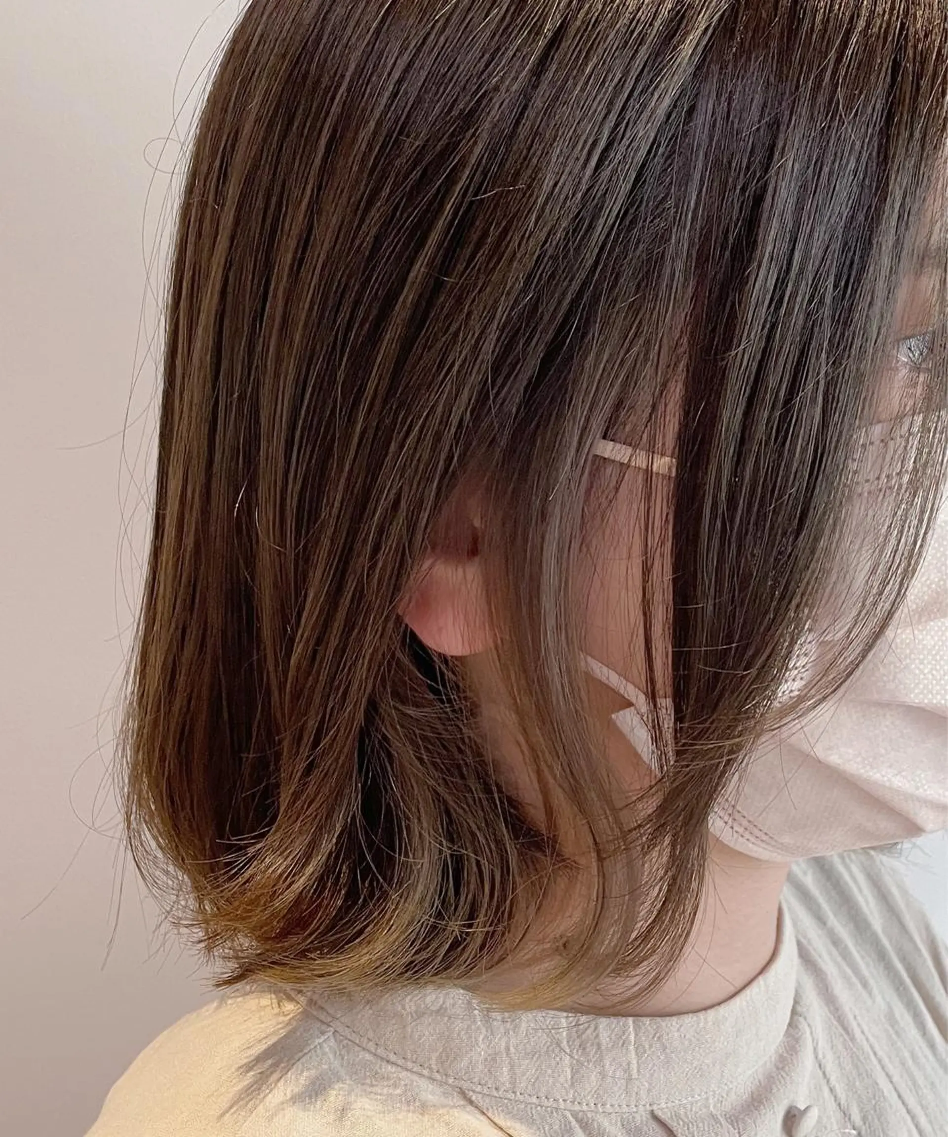 ミディアム カラー 菅 翔太のヘアスタイル
