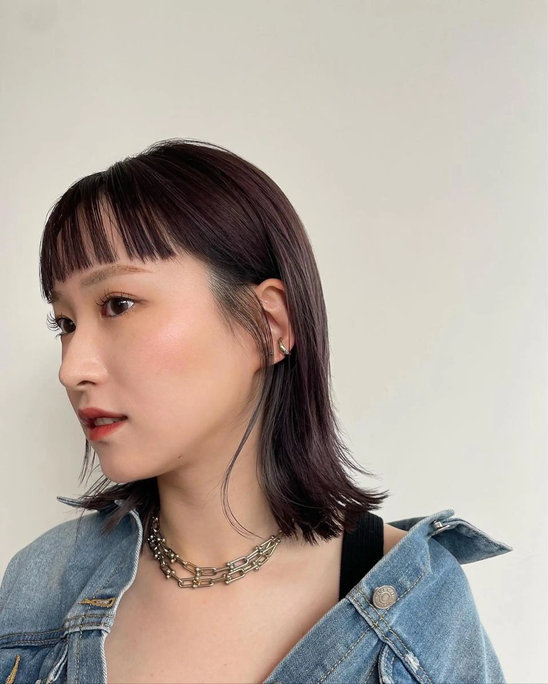 ミディアム ら んのヘアスタイル