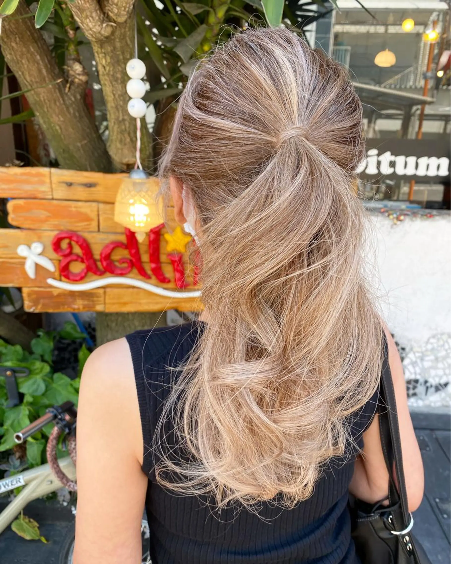 ロング カラー ハイライトカラー ハイライト ヘアカラー トリートメント 玉木 育実のヘアスタイル