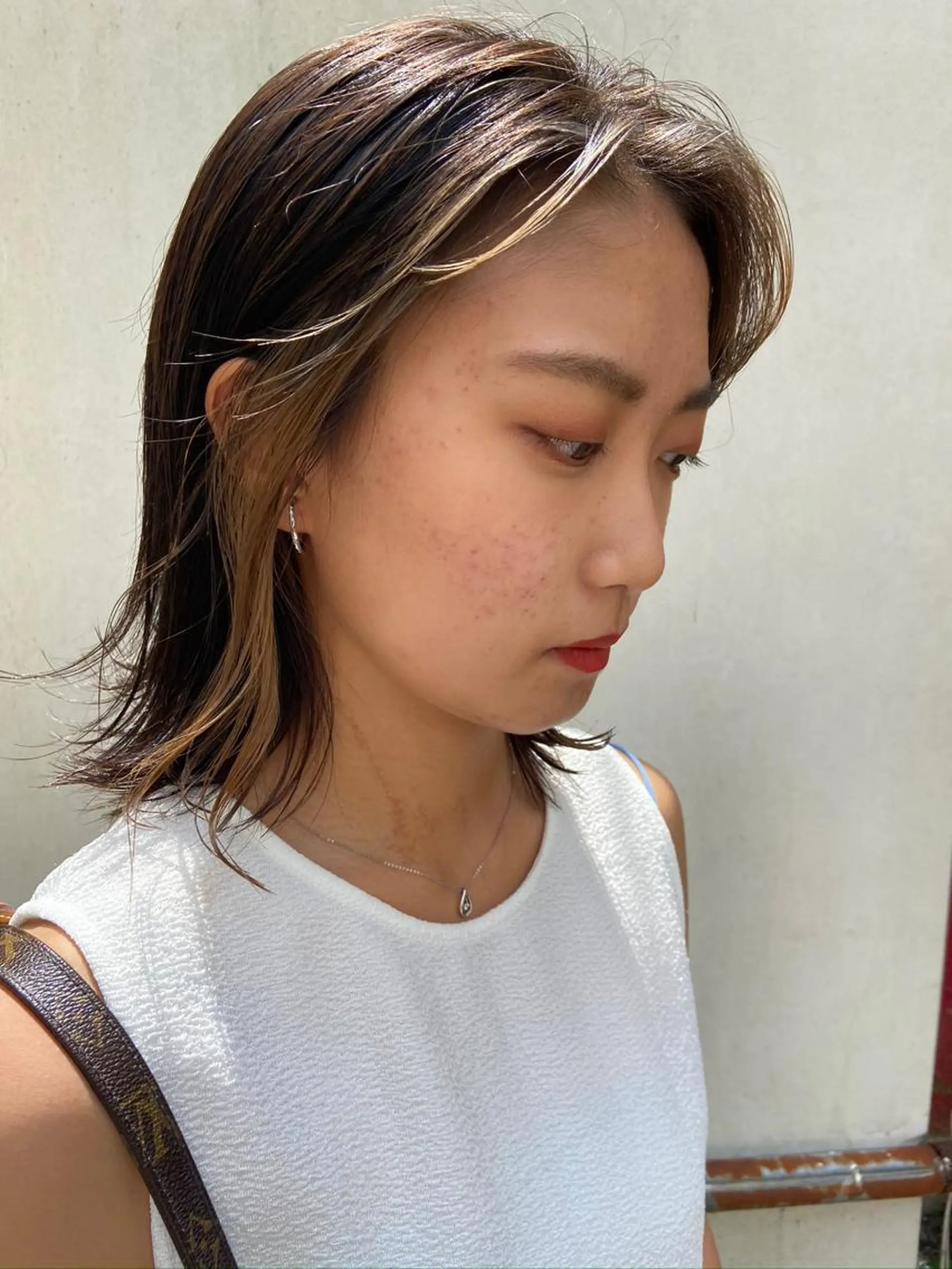 ミディアム カラー PANOLA下北沢 中川夢菜のヘアスタイル