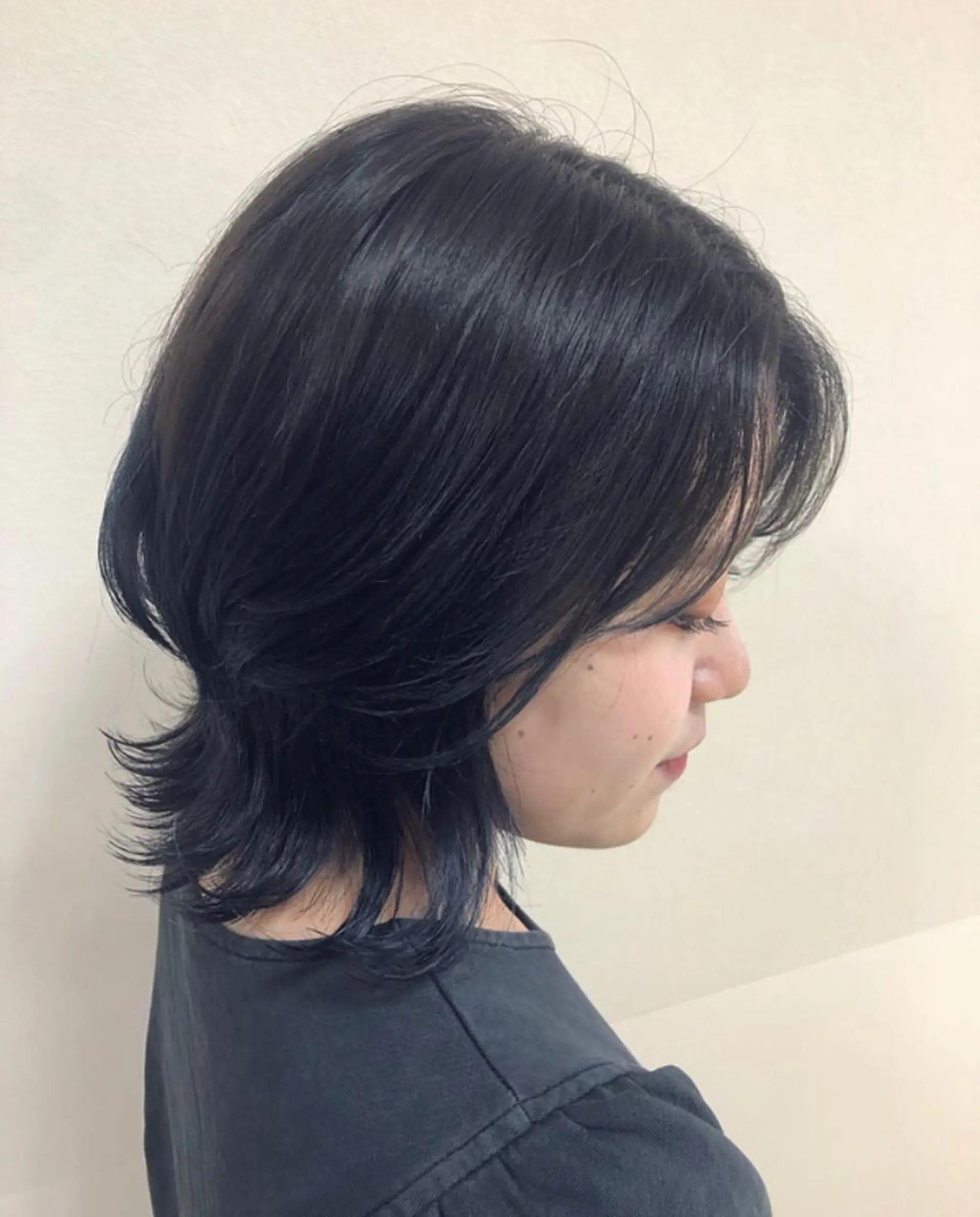 ショート カラー ヘアアレンジ ブルーカラー ブルージュ ネイビーカラー ウルフカット enurk店 🍋 M I K U  *のその他イメージ