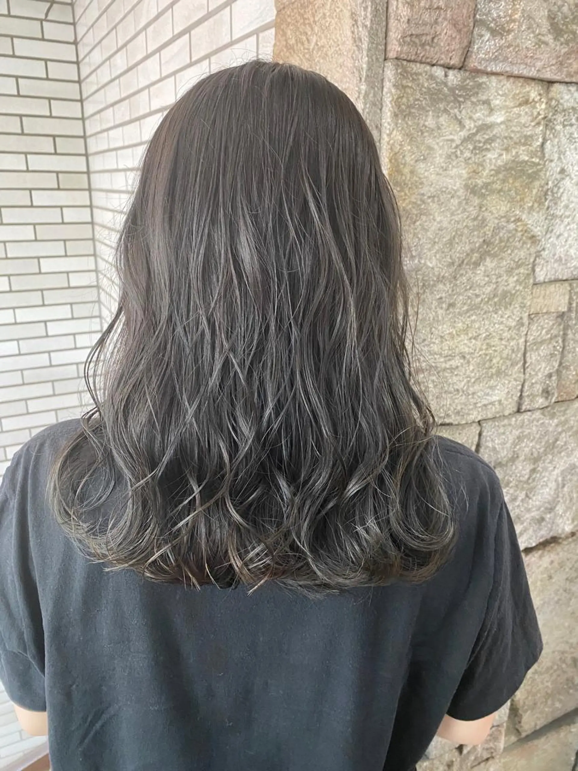 セミロング カラー グレージュ ヘアカラー トリートメント 萩原 凌✄﻿のヘアスタイル