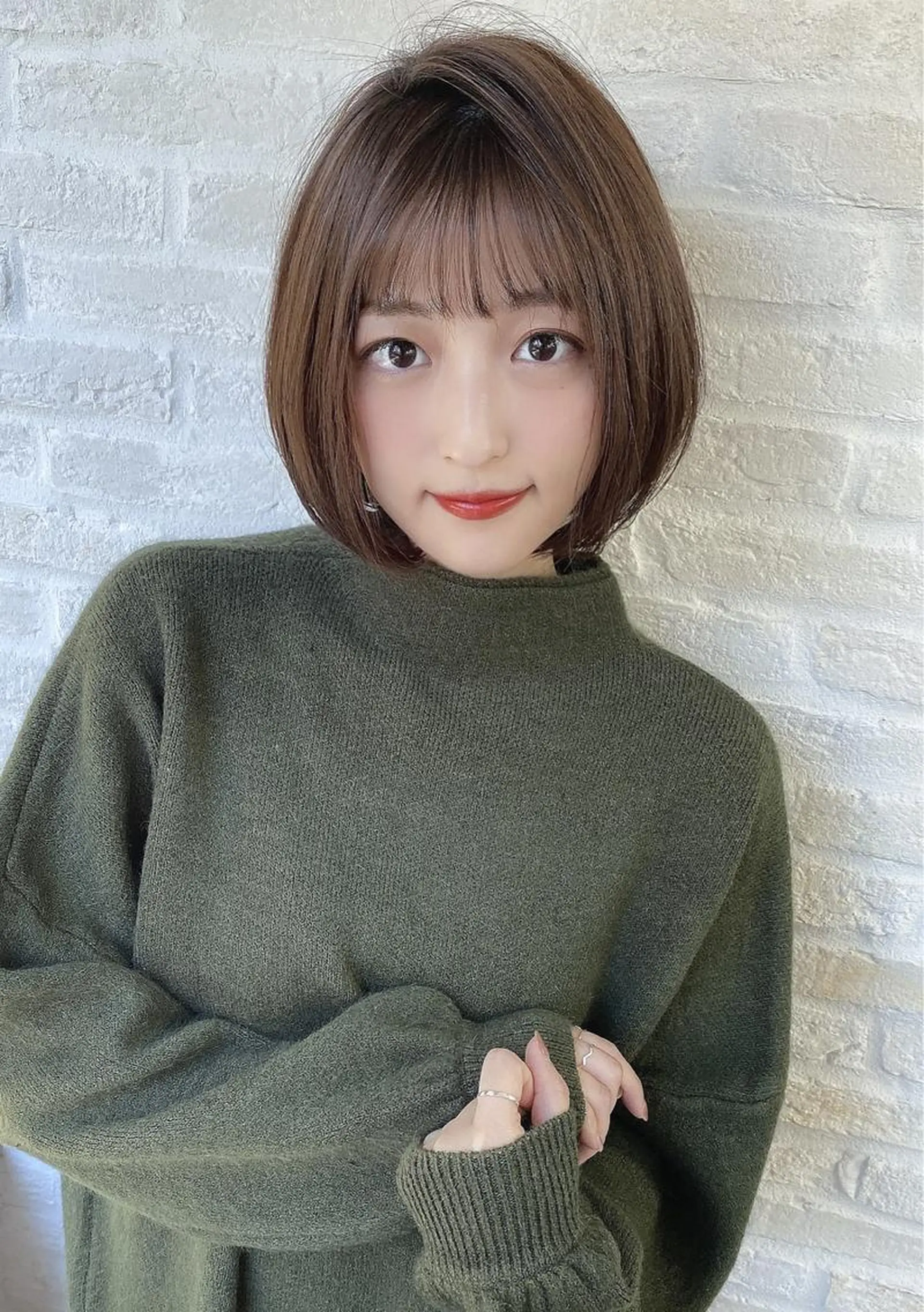 ショート ボブ 前地 麻衣のヘアスタイル