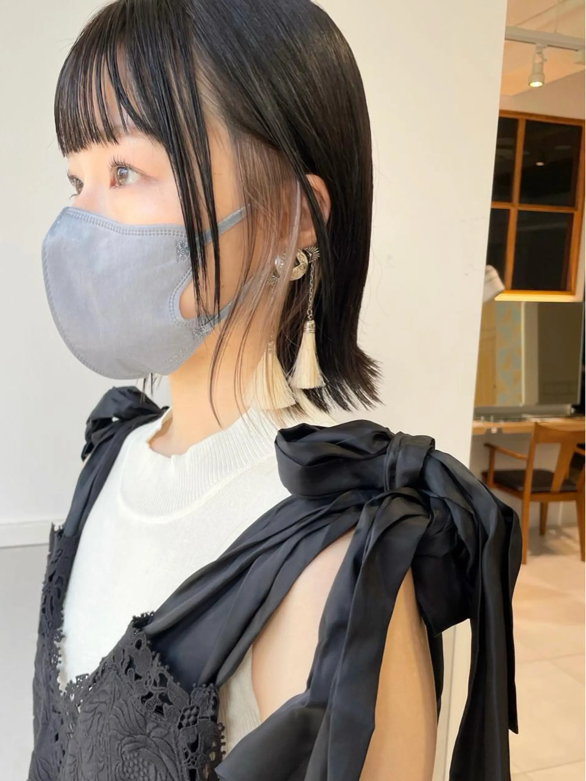 ミディアム カラー カット ヘアカラー 齋藤 咲のヘアスタイル