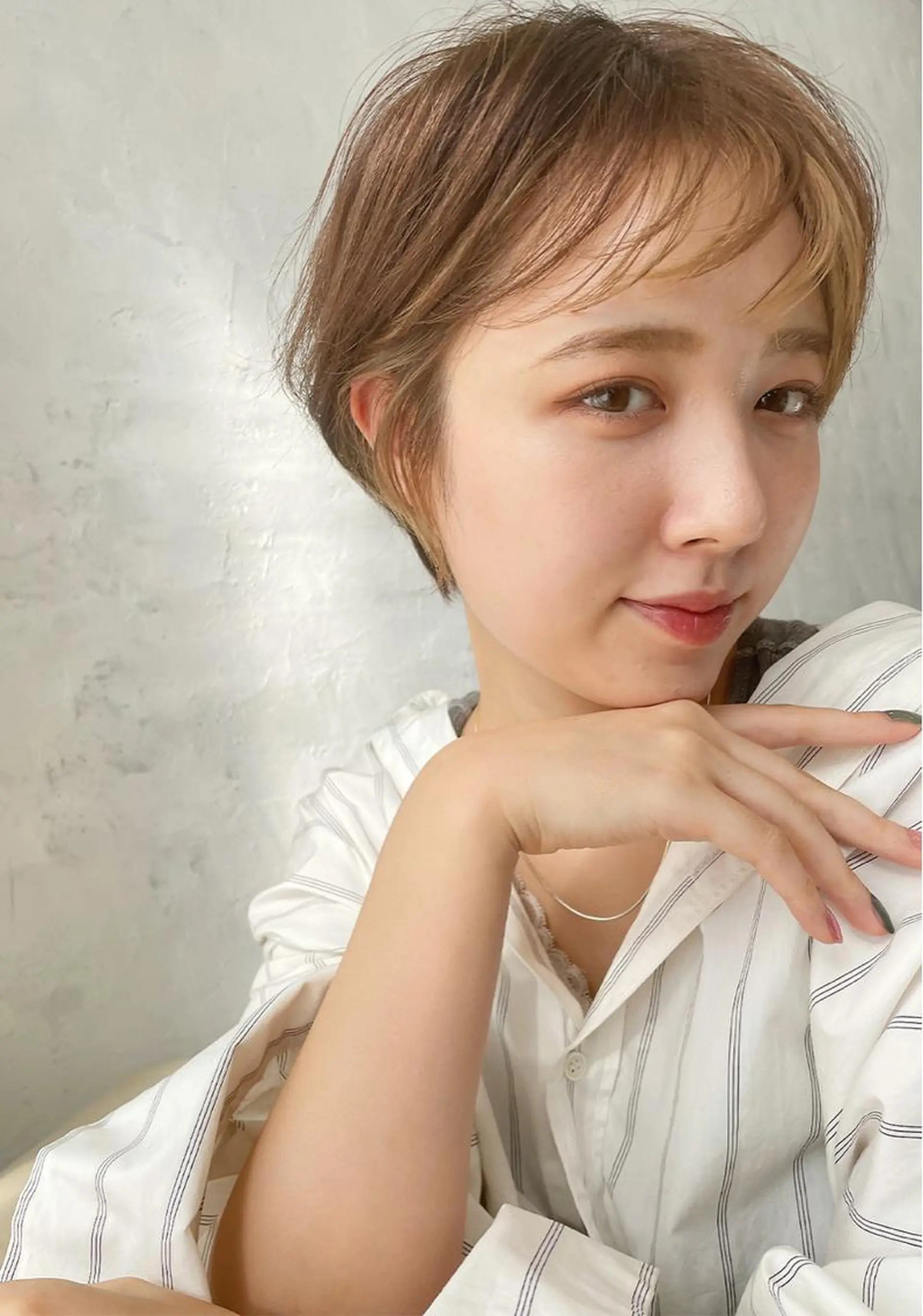 ショート カラー カット ヘアカラー トリートメント 一ノ瀬 暁のヘアスタイル