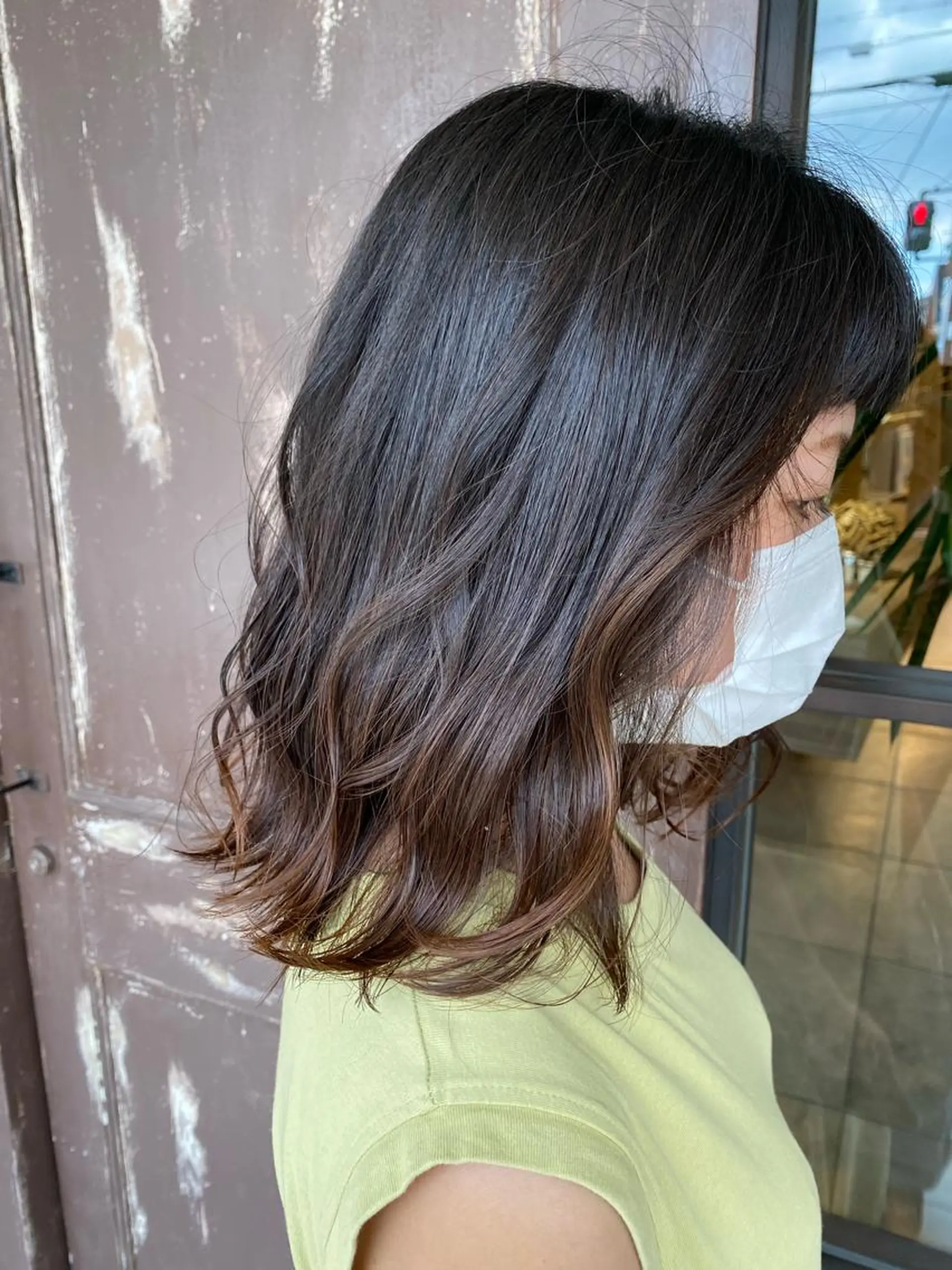 ミディアム カット 川越 輝梨奈のヘアスタイル