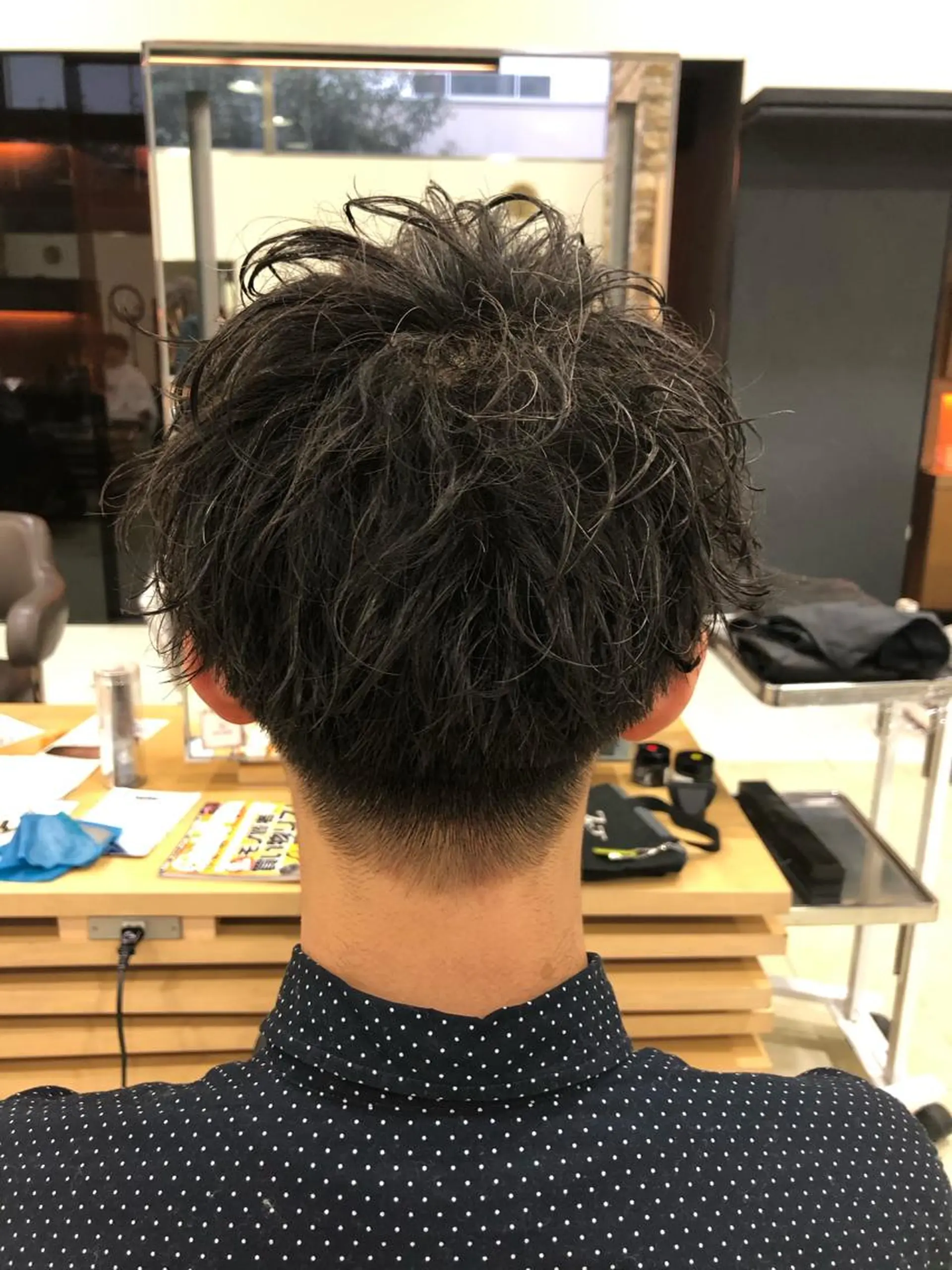パーマ メンズ カット パーマ ヘアセット メンズ特化 古賀陸斗のヘアスタイル