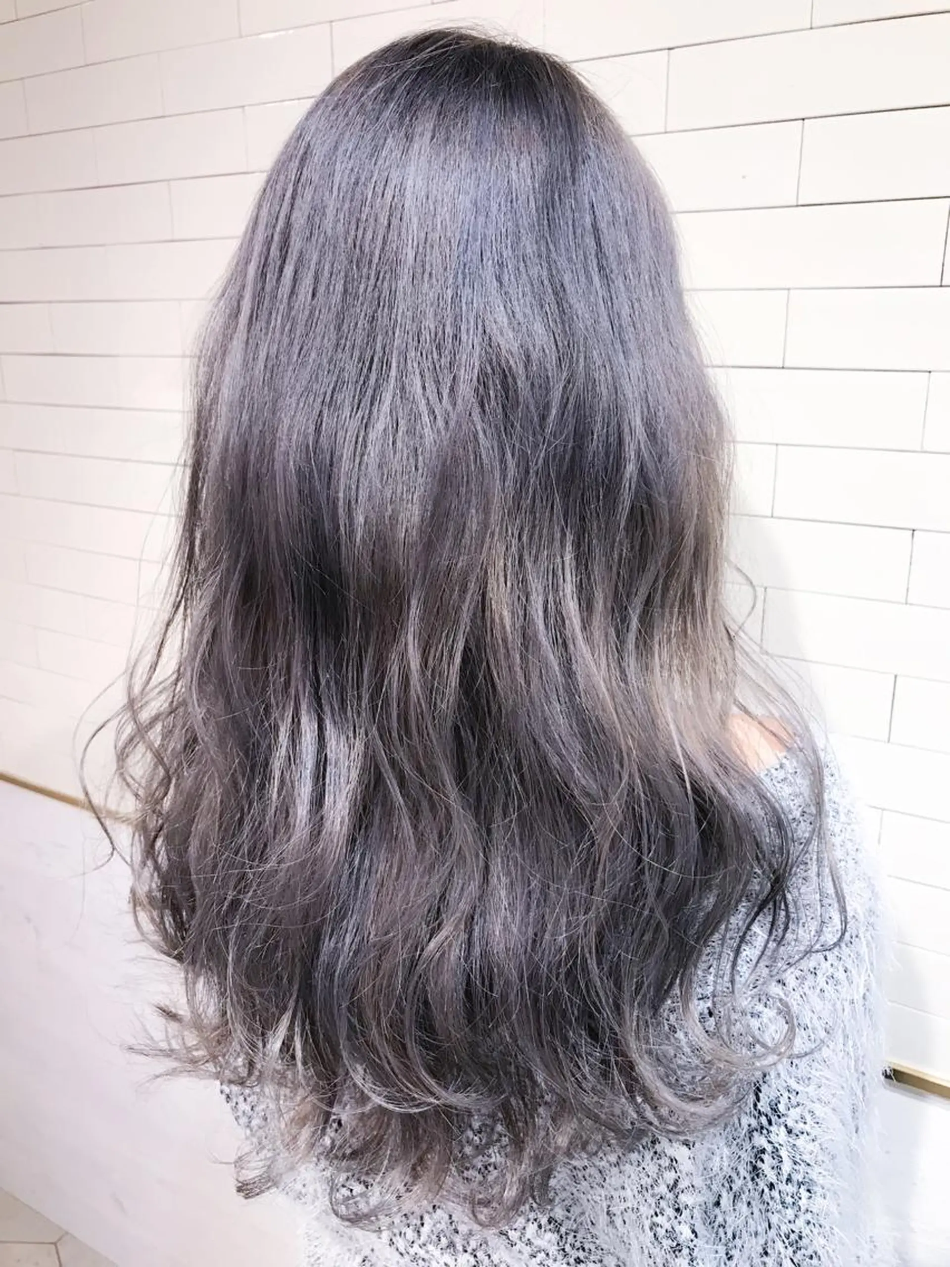 セミロング カラー イルミナカラー パープルカラー ヘアカラー トリートメント 🧡ショートの達人 🧡SHOのヘアスタイル