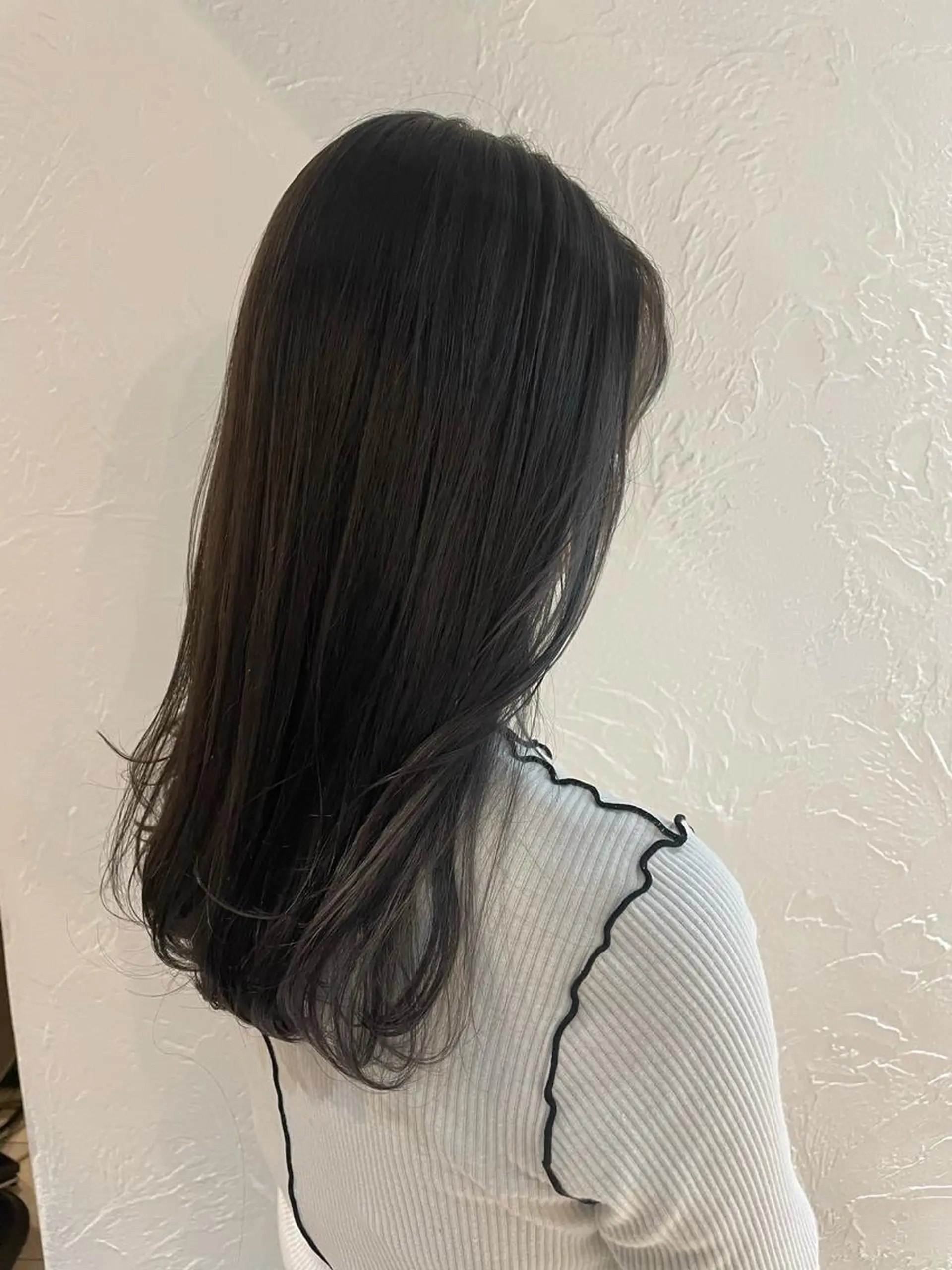 セミロング カラー アッシュ アッシュグレー アッシュグレージュ 透明感カラー グレージュ カット ヘアカラー nanako /レイヤーカットのヘアスタイル