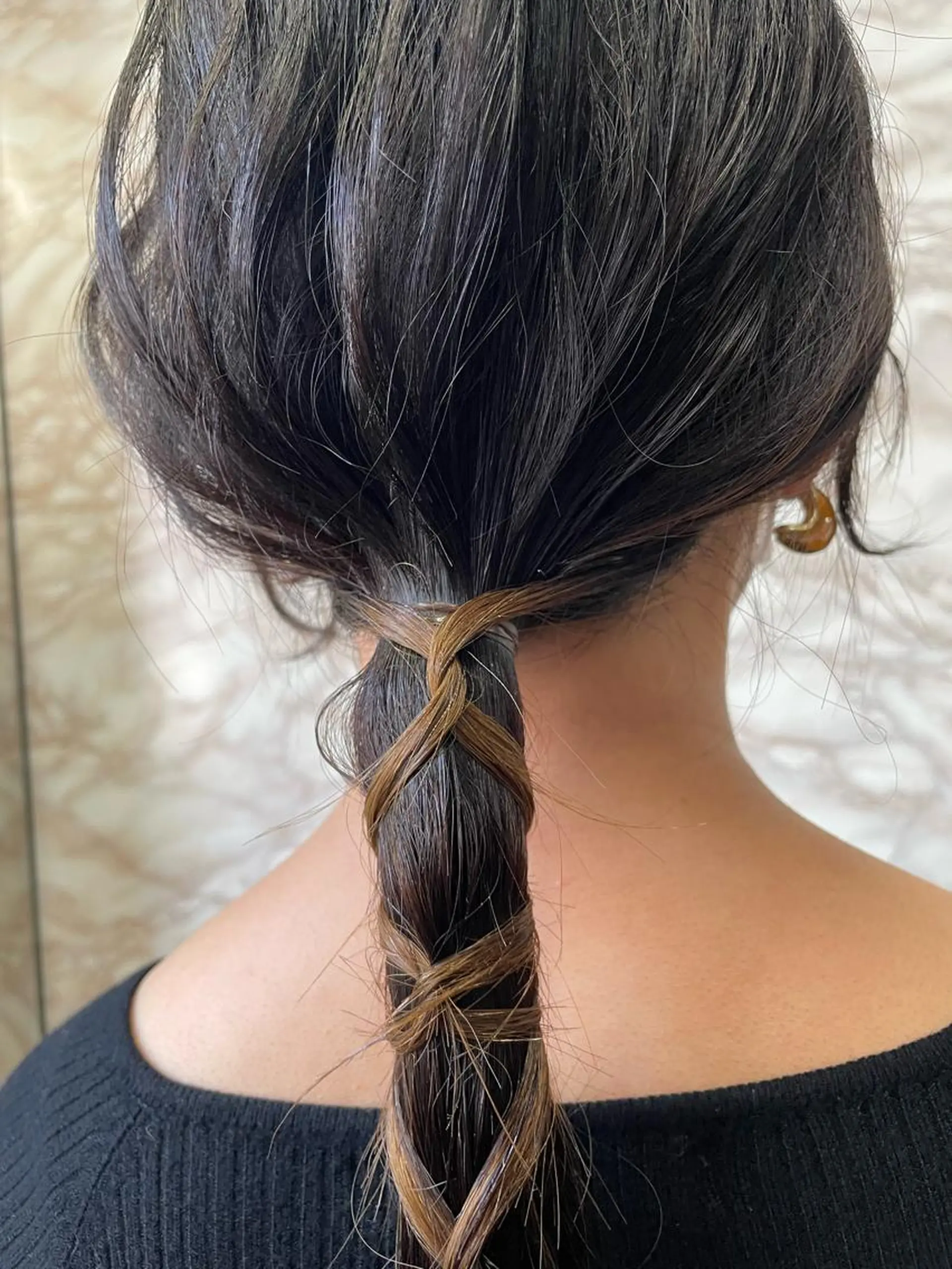 ミディアム ヘアアレンジ 極上の艶髪 RINAのヘアスタイル