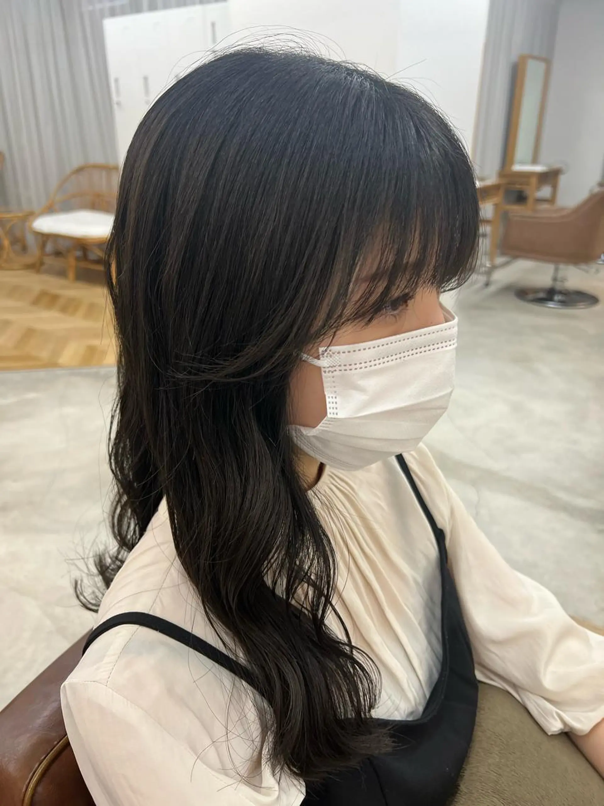 ロング 韓国風ヘア サイドバング funa/京都河原町 /艶髪/暖色のヘアスタイル