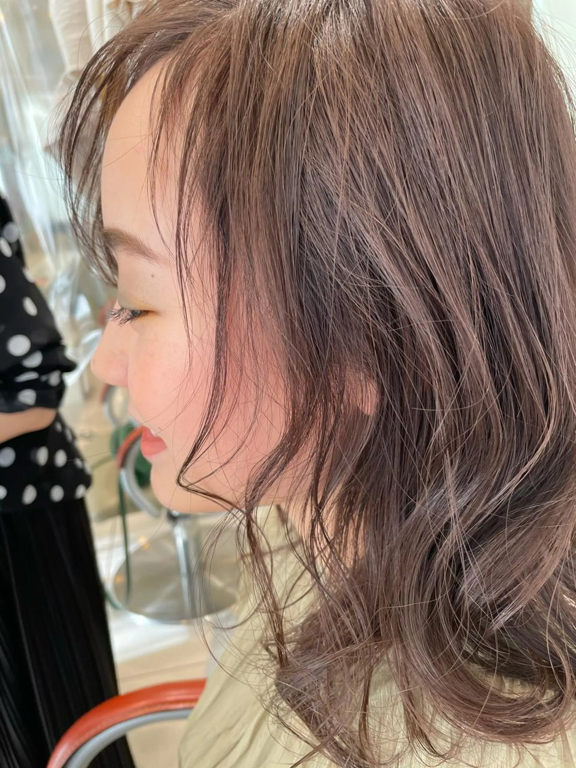 セミロング カラー ベージュカラー カット ヘアカラー 福島成美/髪質改善 縮毛矯正/カラーのヘアスタイル