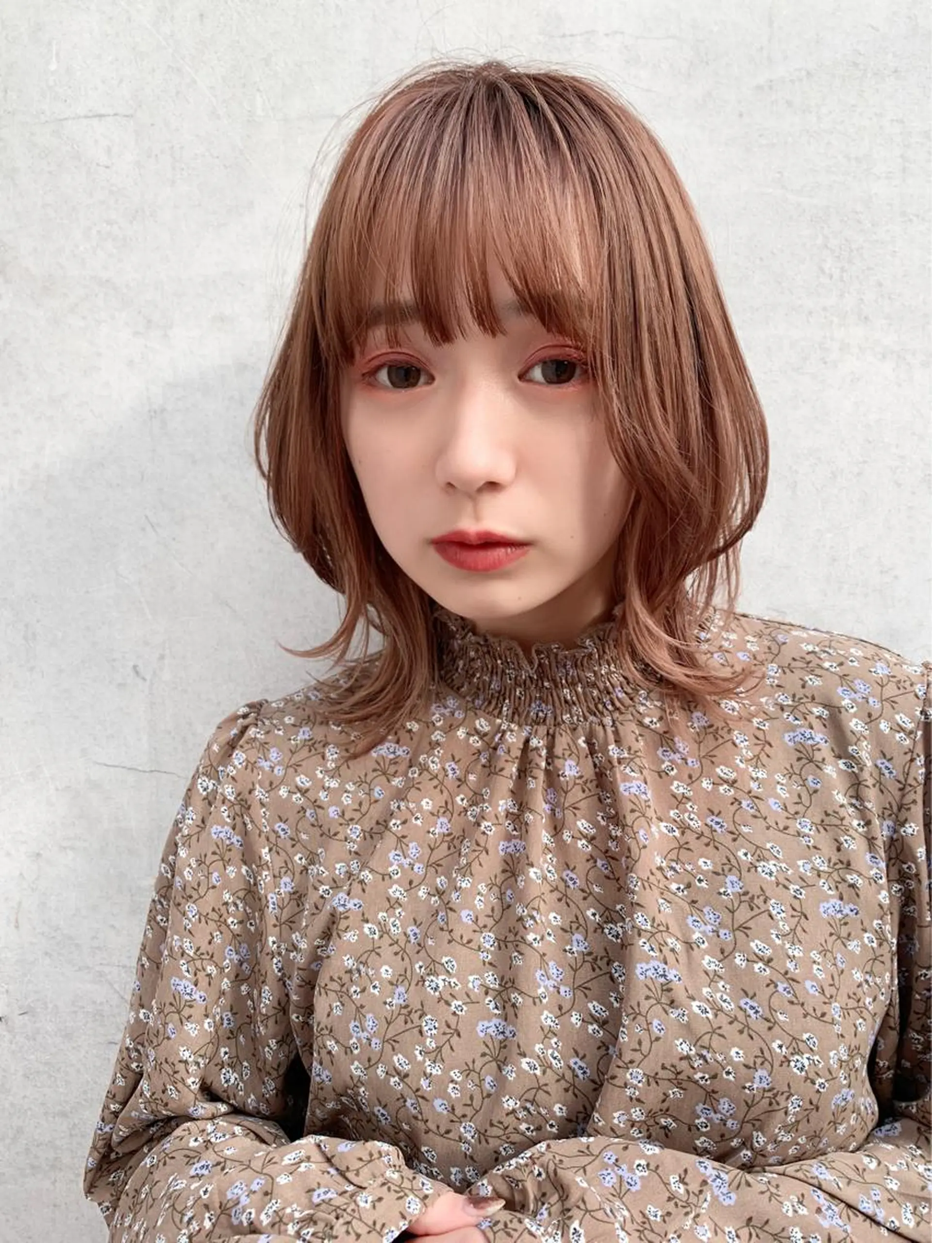 ミディアム カラー 髪質改善☆ 縮毛矯正miyuのヘアスタイル