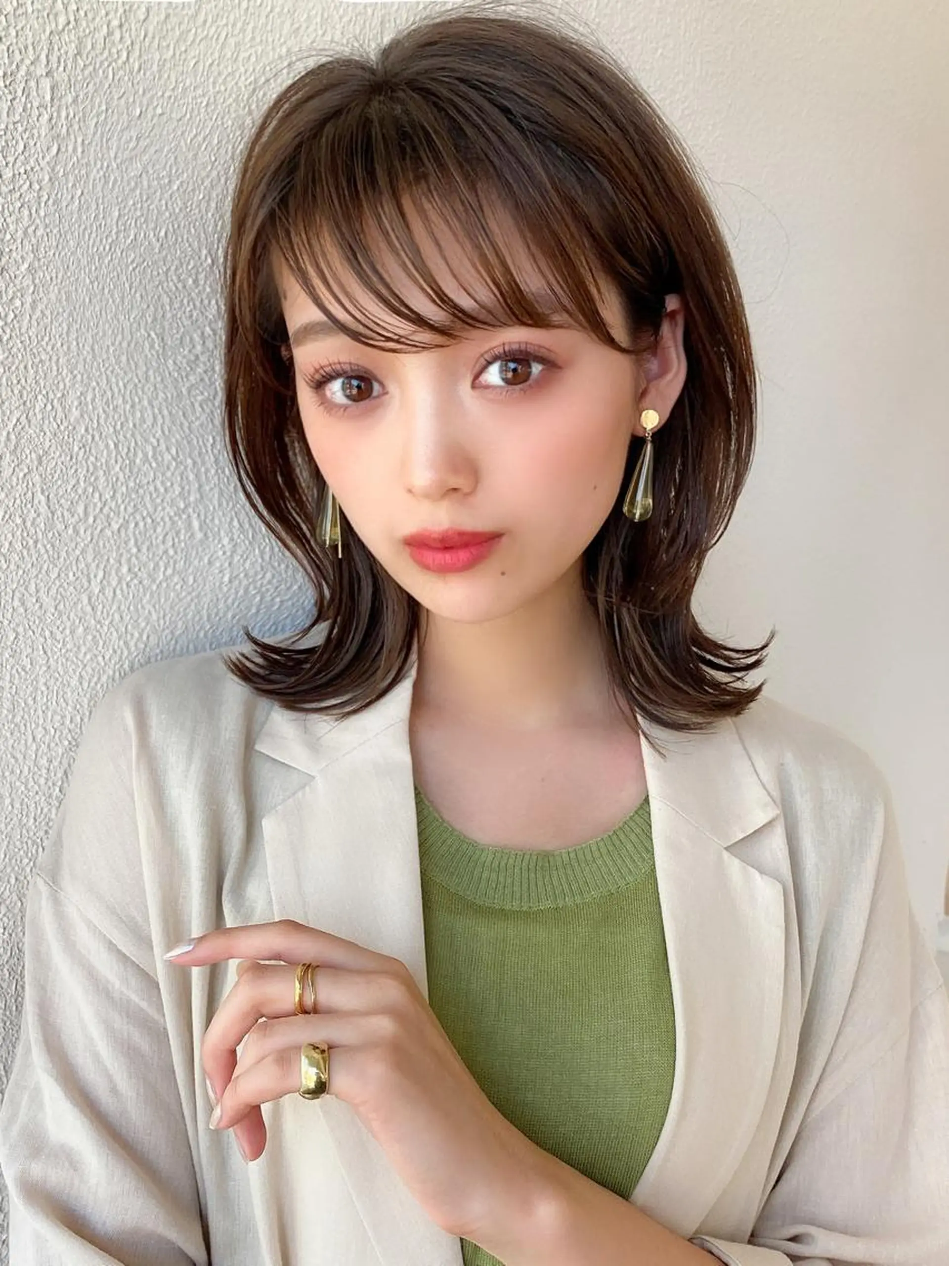 ミディアム カット ヘアカラー トリートメント 井上晃輔/ショート /ボブ/ミディアムのヘアスタイル