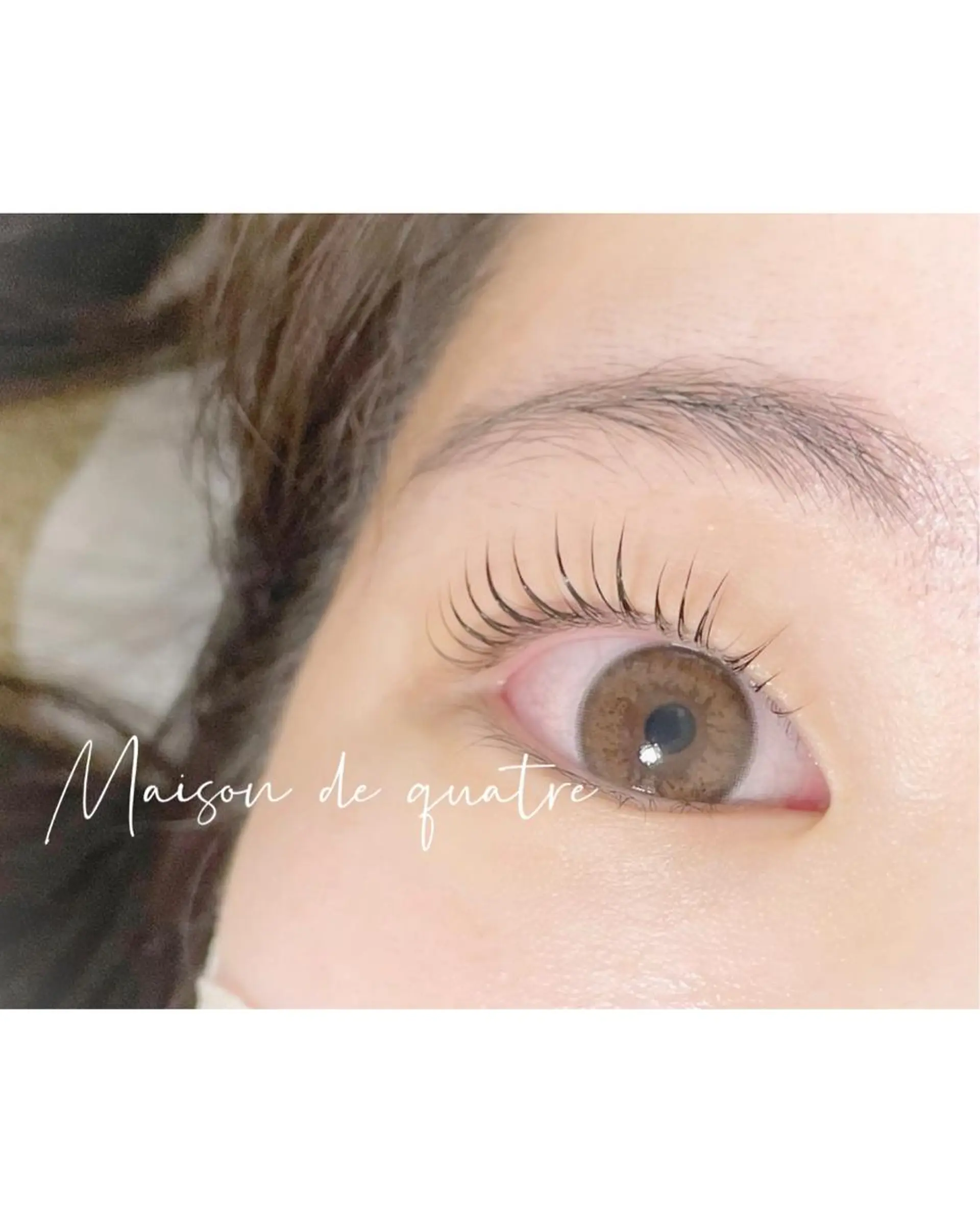 マツエク・マツパ パリジェンヌラッシュリフト まつげパーマ 一重×まつ毛パーマ Maison de quatreのマツエク・マツパデザイン