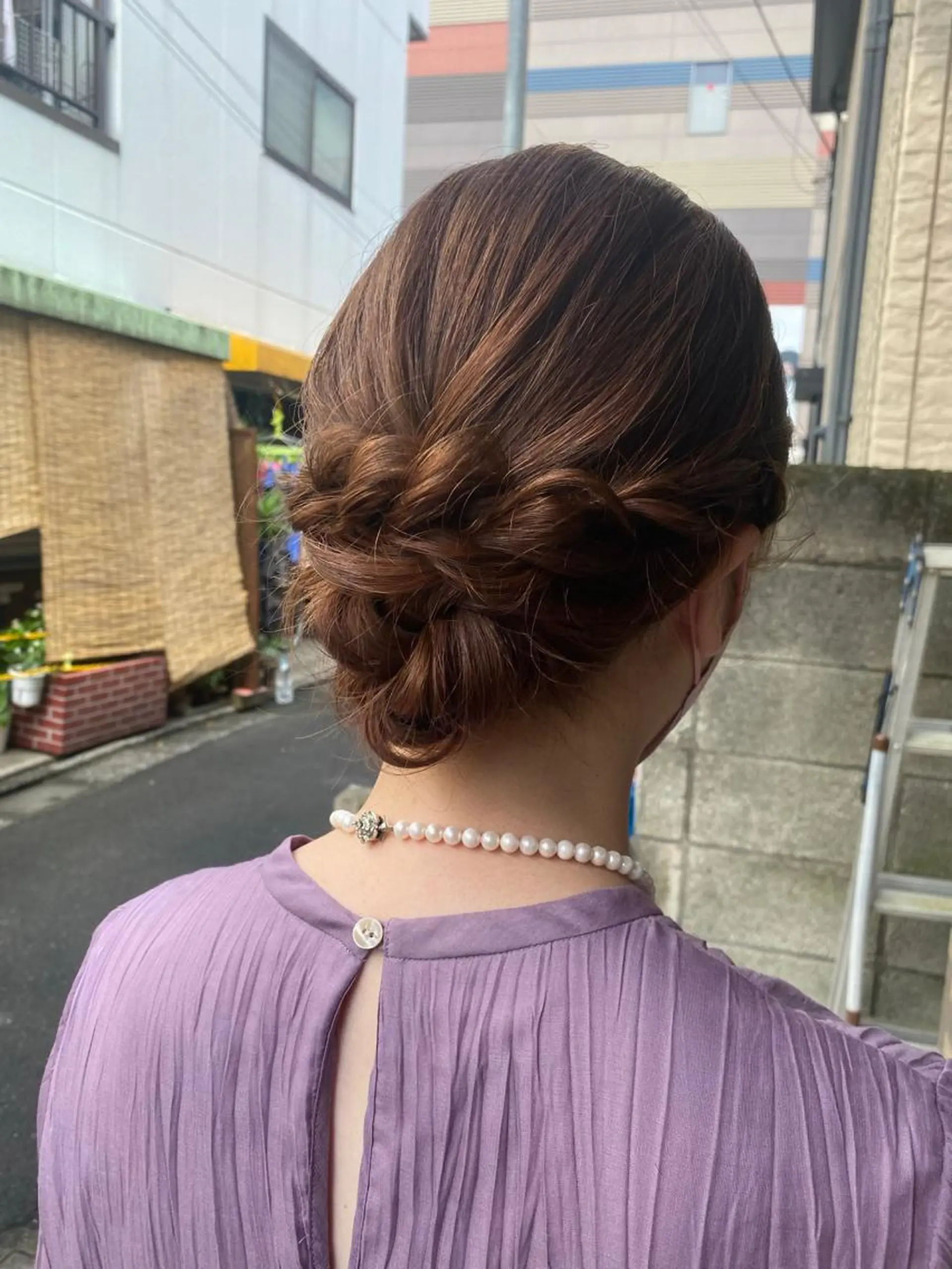 ミディアム ヘアアレンジ ヘアセット pep所属・pep natsumiのヘアスタイル