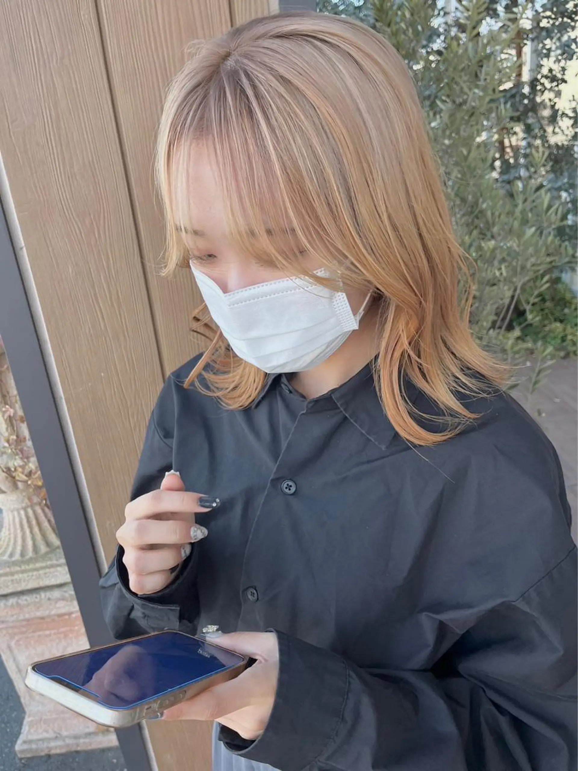 ミディアム 外ハネヘア カット 工藤 勇樹のヘアスタイル