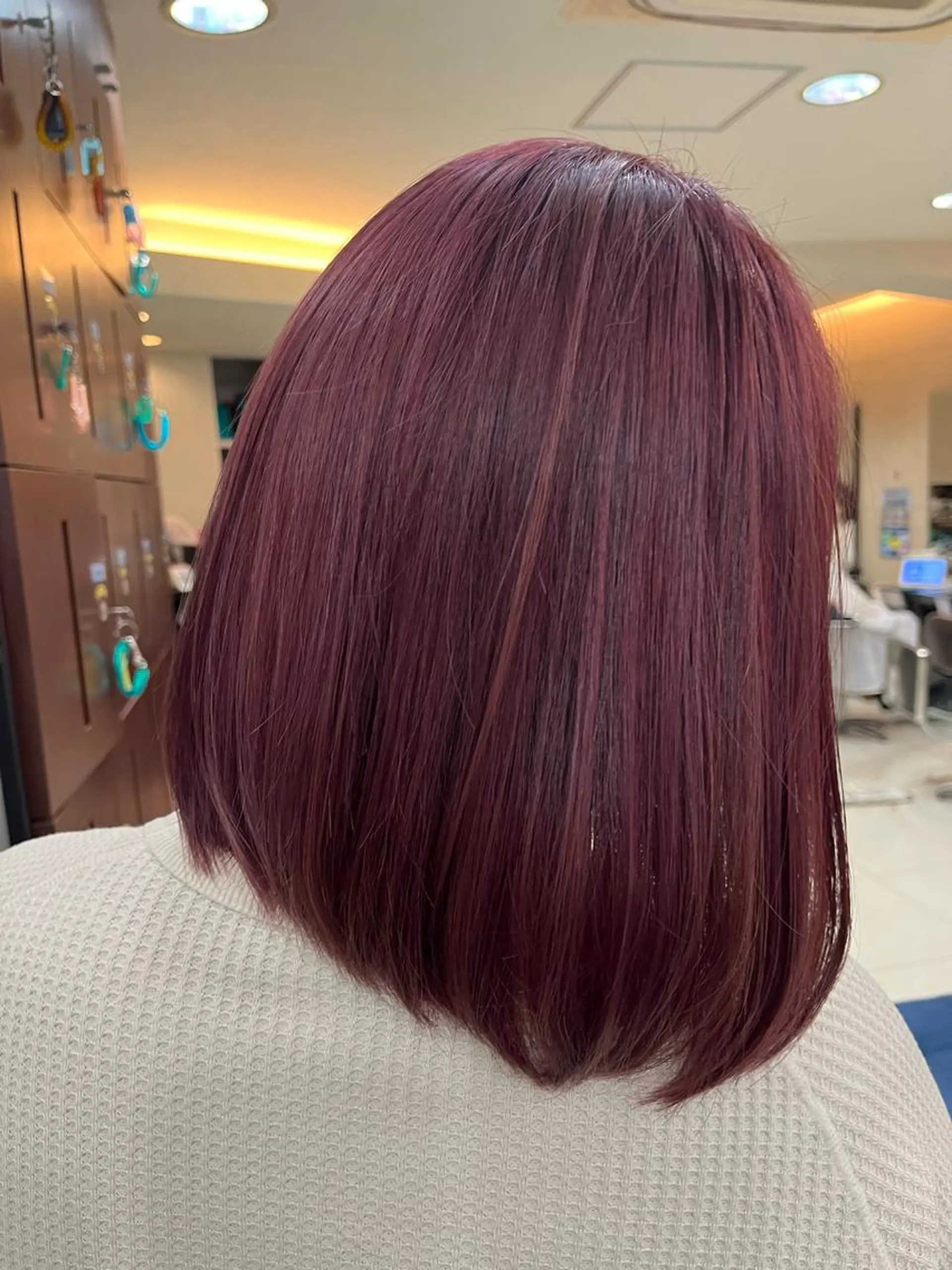 ミディアム ハイライトカラー＆ ダブルカラー　田口のヘアスタイル