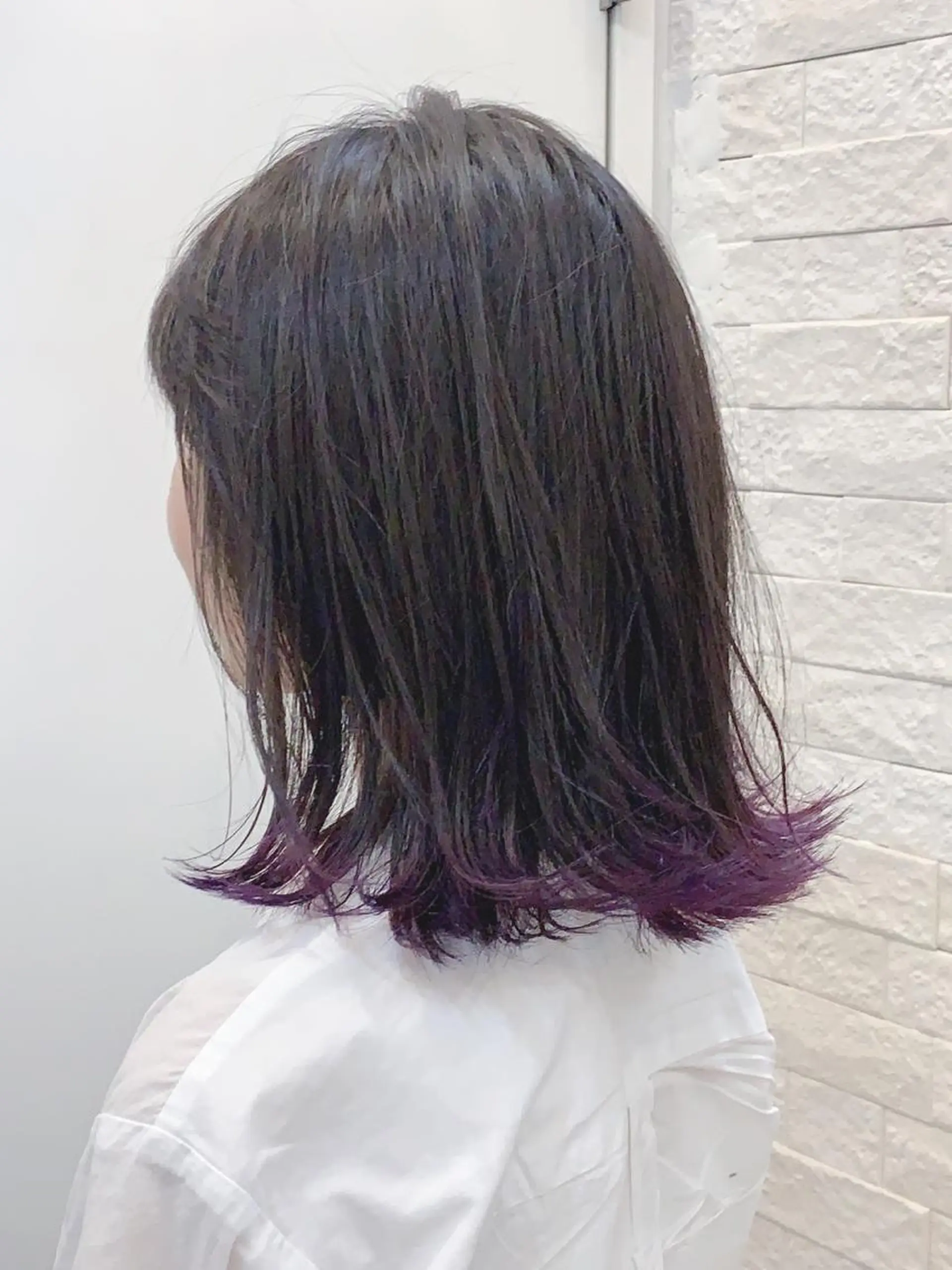 ミディアム カラー 外ハネヘア Real me 鈴木のヘアスタイル