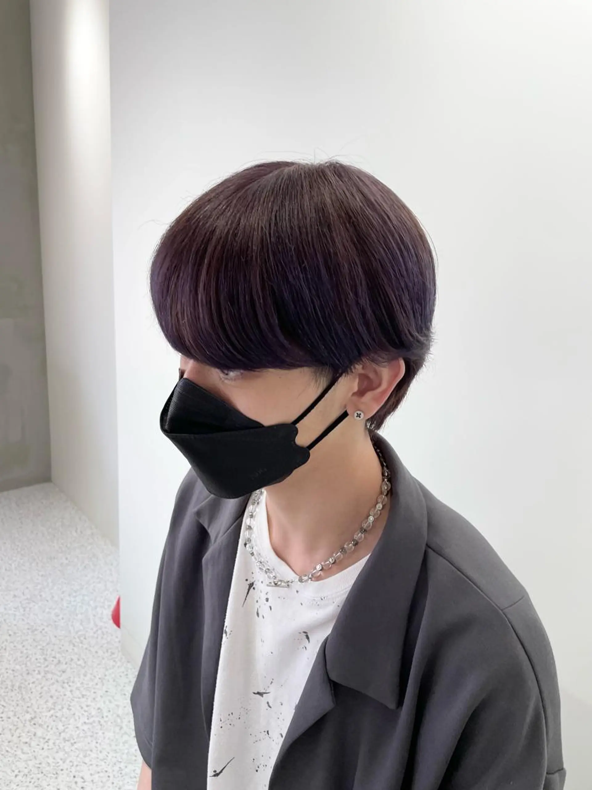 ショート メンズ カット ヘアカラー 韓国×網紅ヘア 🤍りん🤍のヘアスタイル