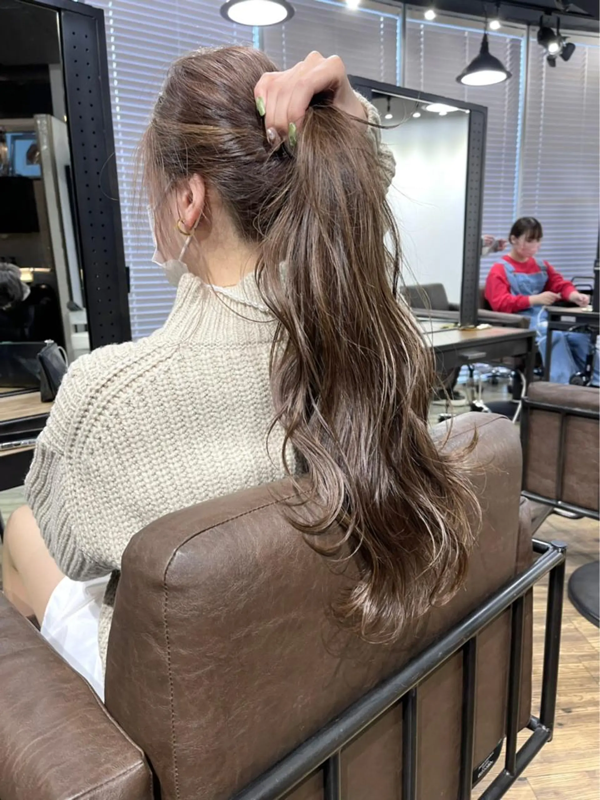 ロング カラー ブリーチ ケアブリーチ デザインカラー ダブルカラー イヤリングカラー ARCANAブリーチ ダブルカラー🌟原宿のヘアスタイル