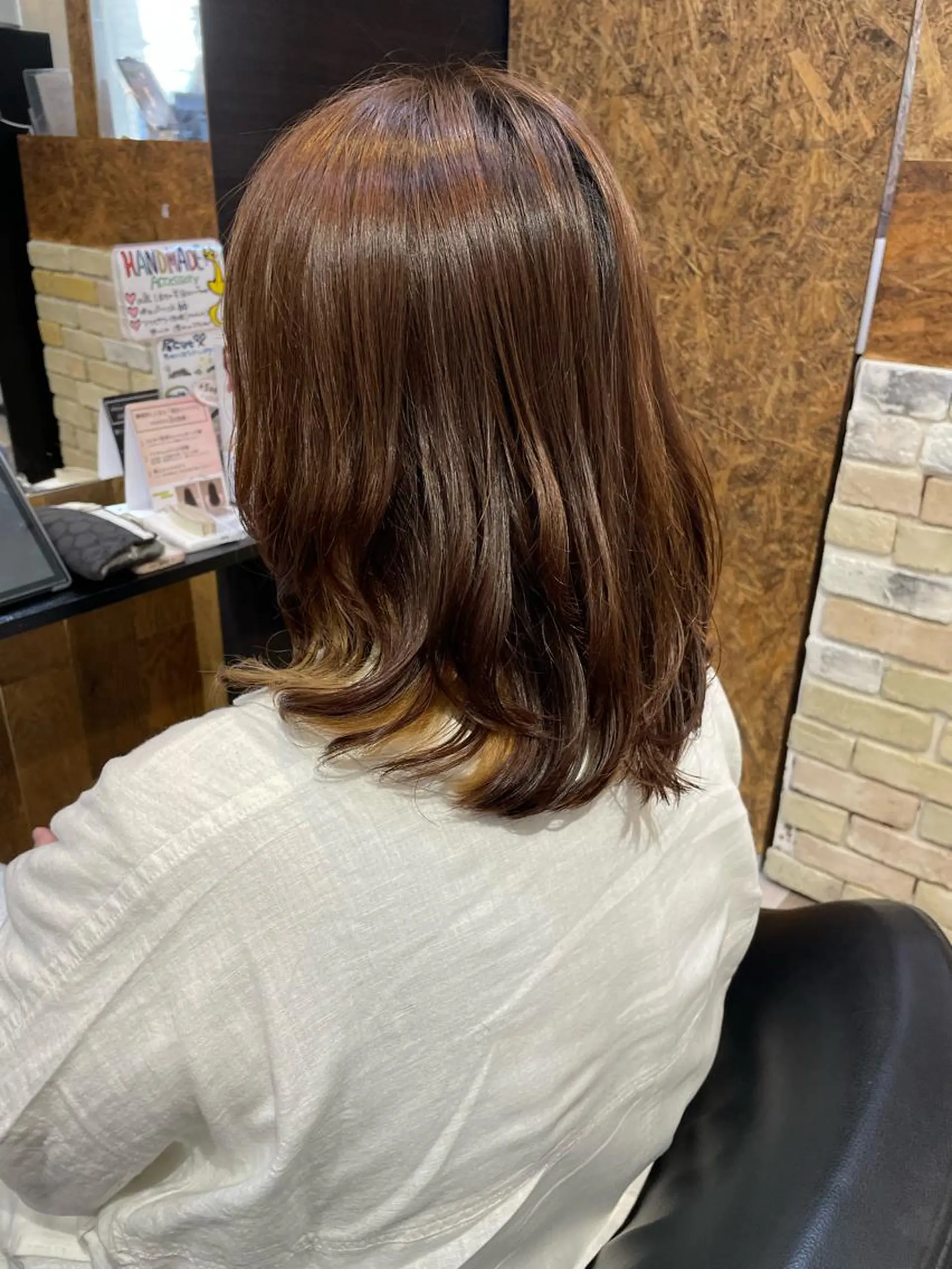 セミロング セミロングパーマ 正分 真美のヘアスタイル