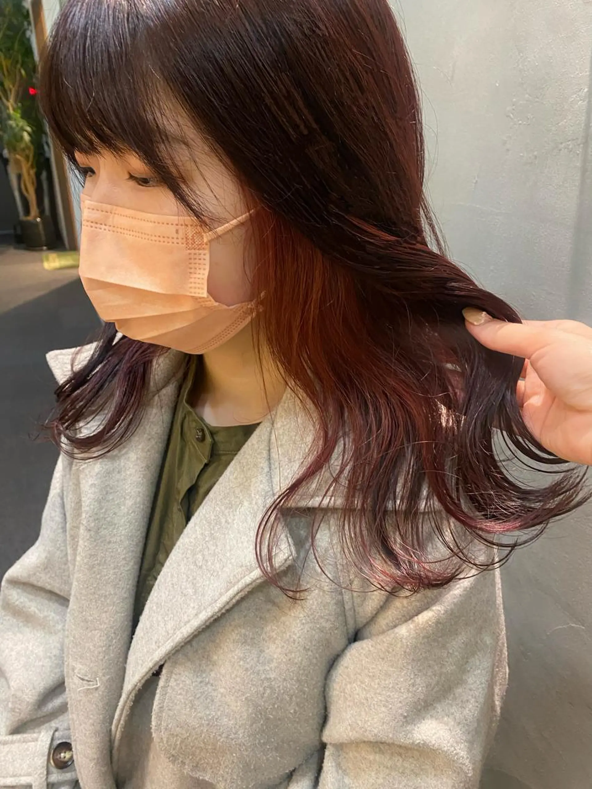 ミディアム カラー 韓国×髪質改善カラー 💎hinaのヘアスタイル