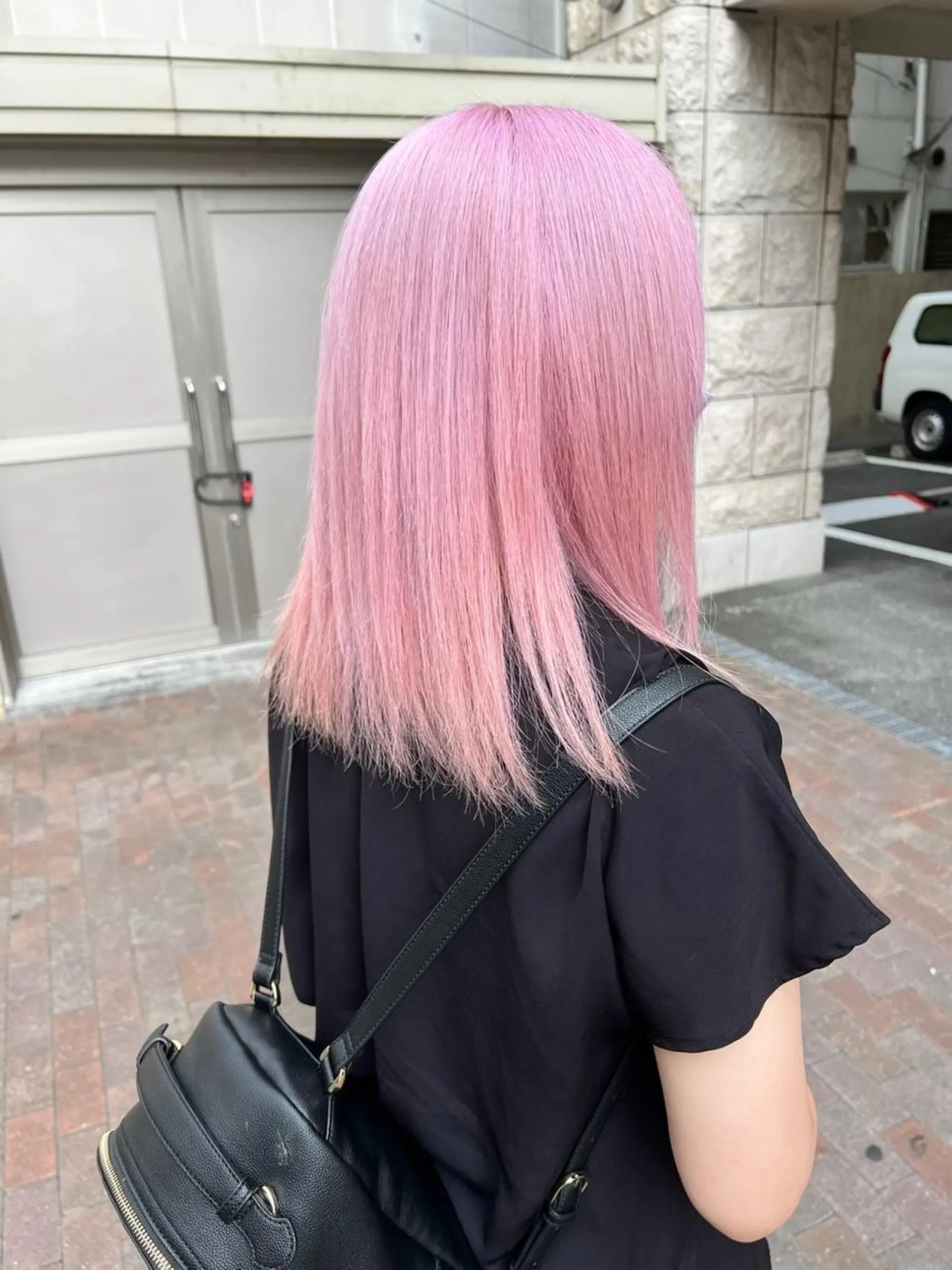 セミロング カラー ブリーチ ケアブリーチ ダブルカラー ハイライトカラー ハイトーンカラー welring hair salonのヘアスタイル